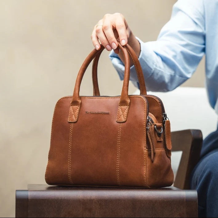 The Chesterfield Brand Ezra Leather Handväska, Cognac