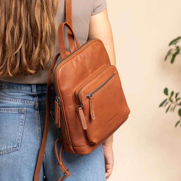 The Chesterfield Brand Floran Skinnryggsäck, Cognac