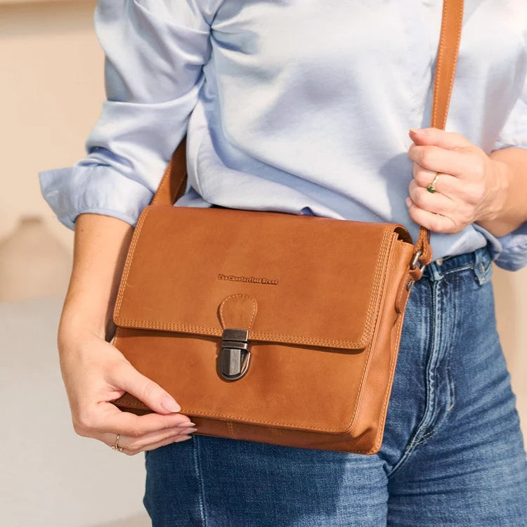 The Chesterfield Brand Lunor Crossbodyväska, Cognac