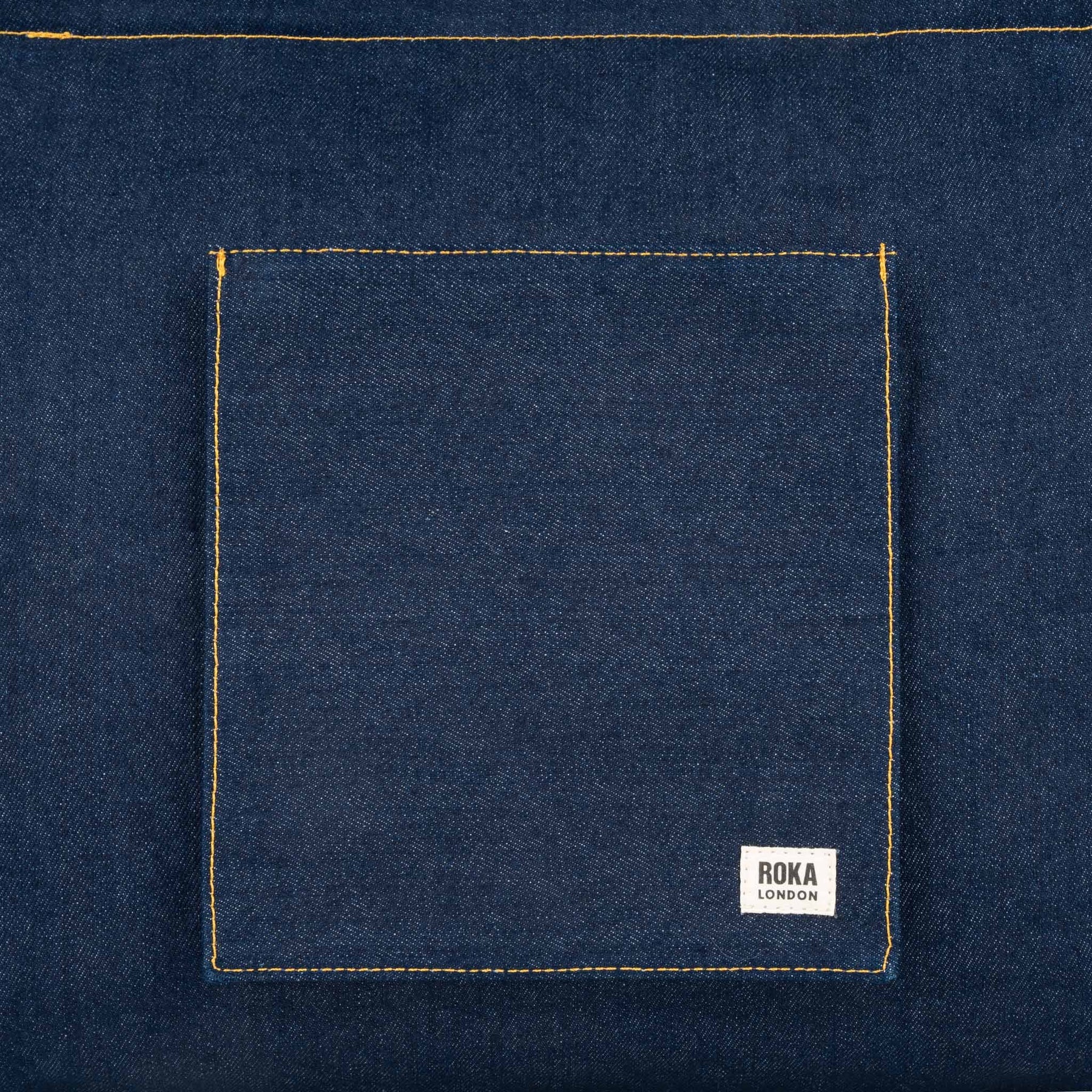 ROKA London Portobello Shoulder Bag, Dark wash denim
