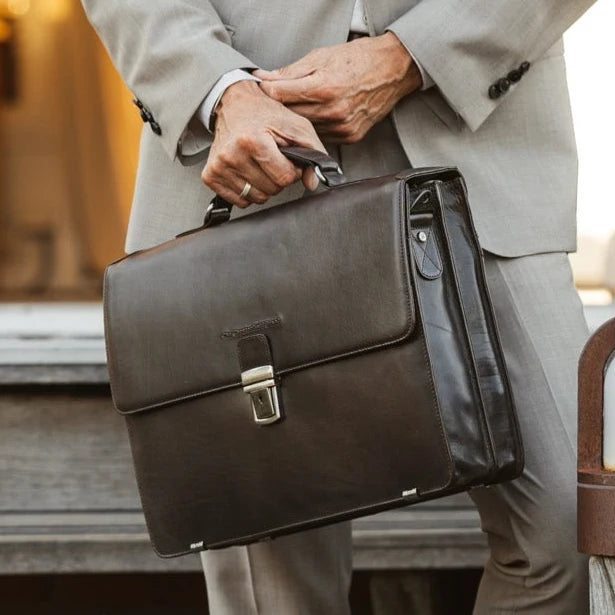 The Chesterfield Brand Salvatore Leather Portfölj, Brun