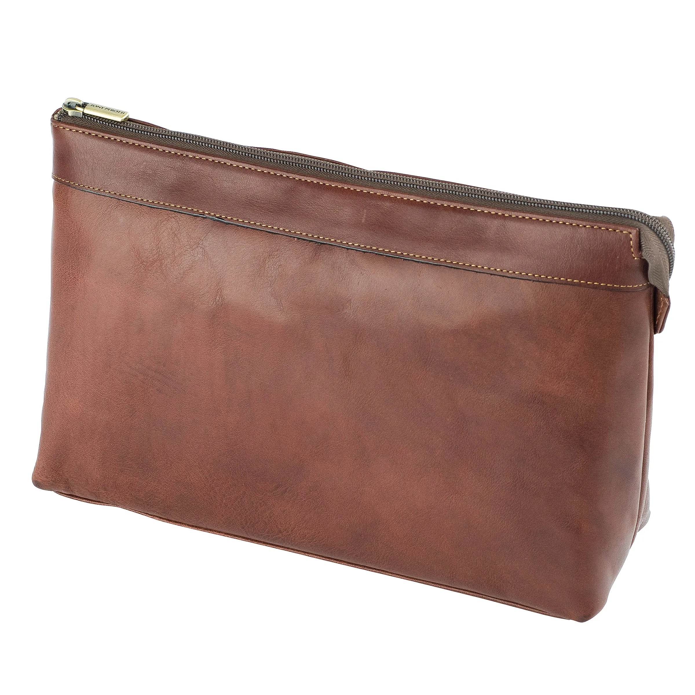 Tony Perotti Toilet Bag L, Dark Brown
