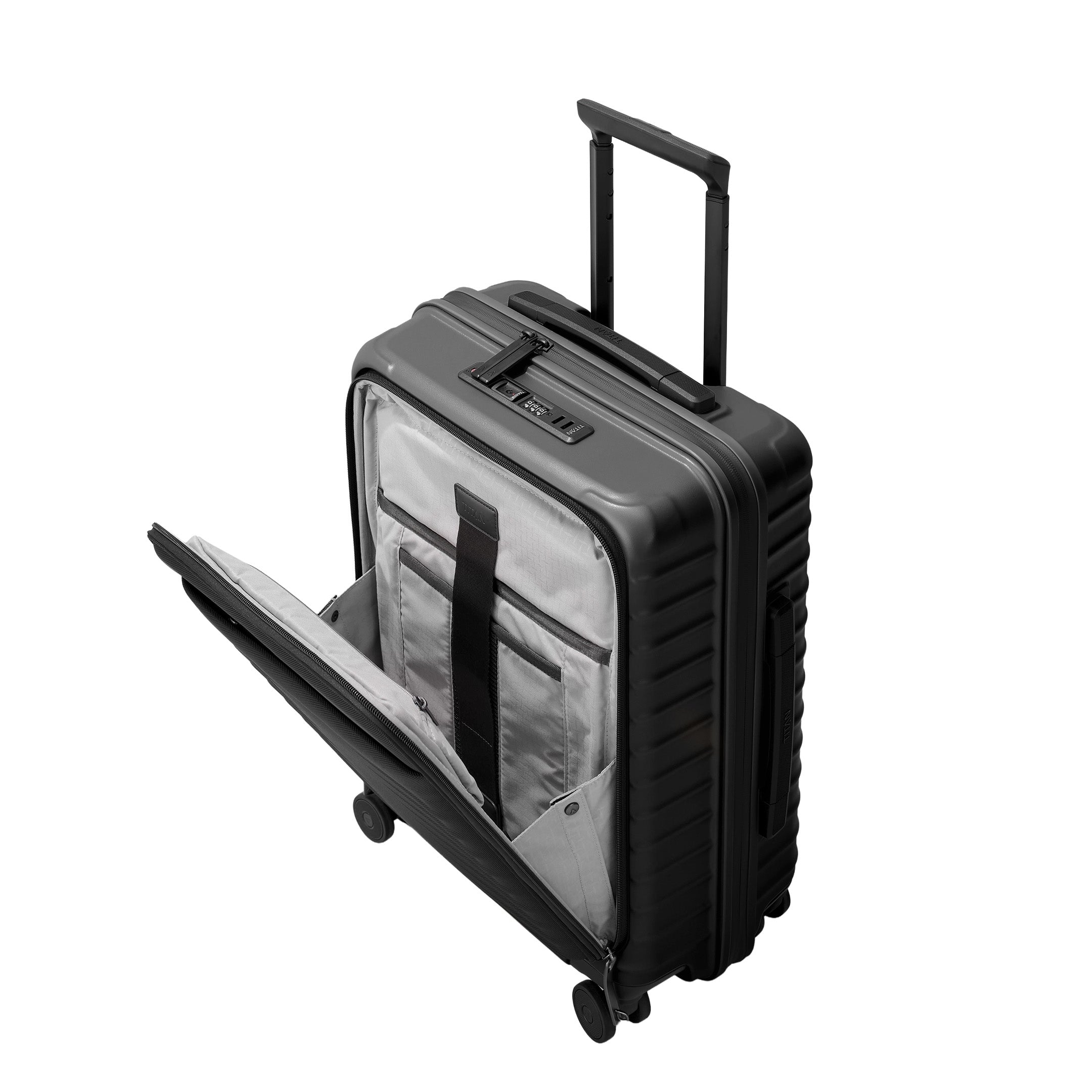 Titan UPGRADE Trolley with Front Pocket, Nightshade black