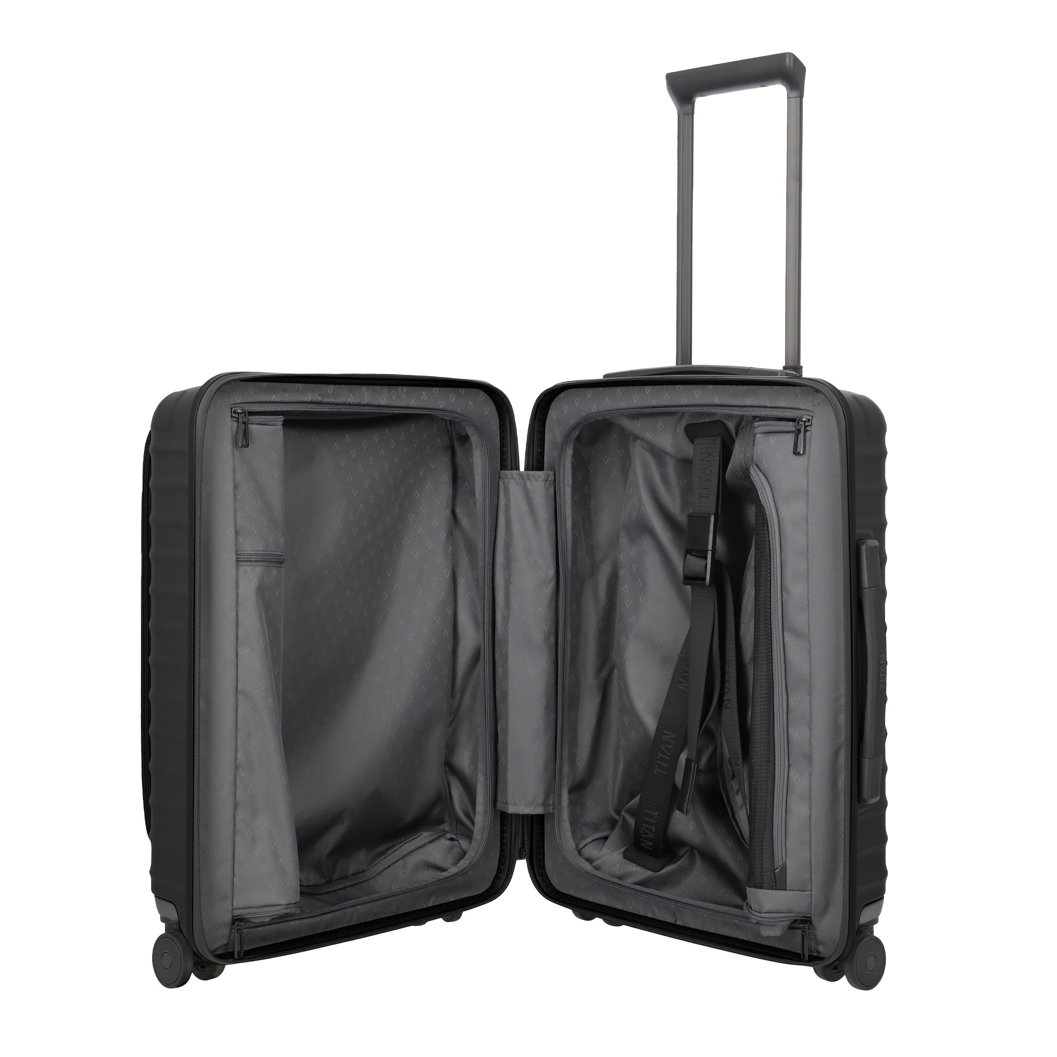 Titan UPGRADE Trolley with Front Pocket, Nightshade black