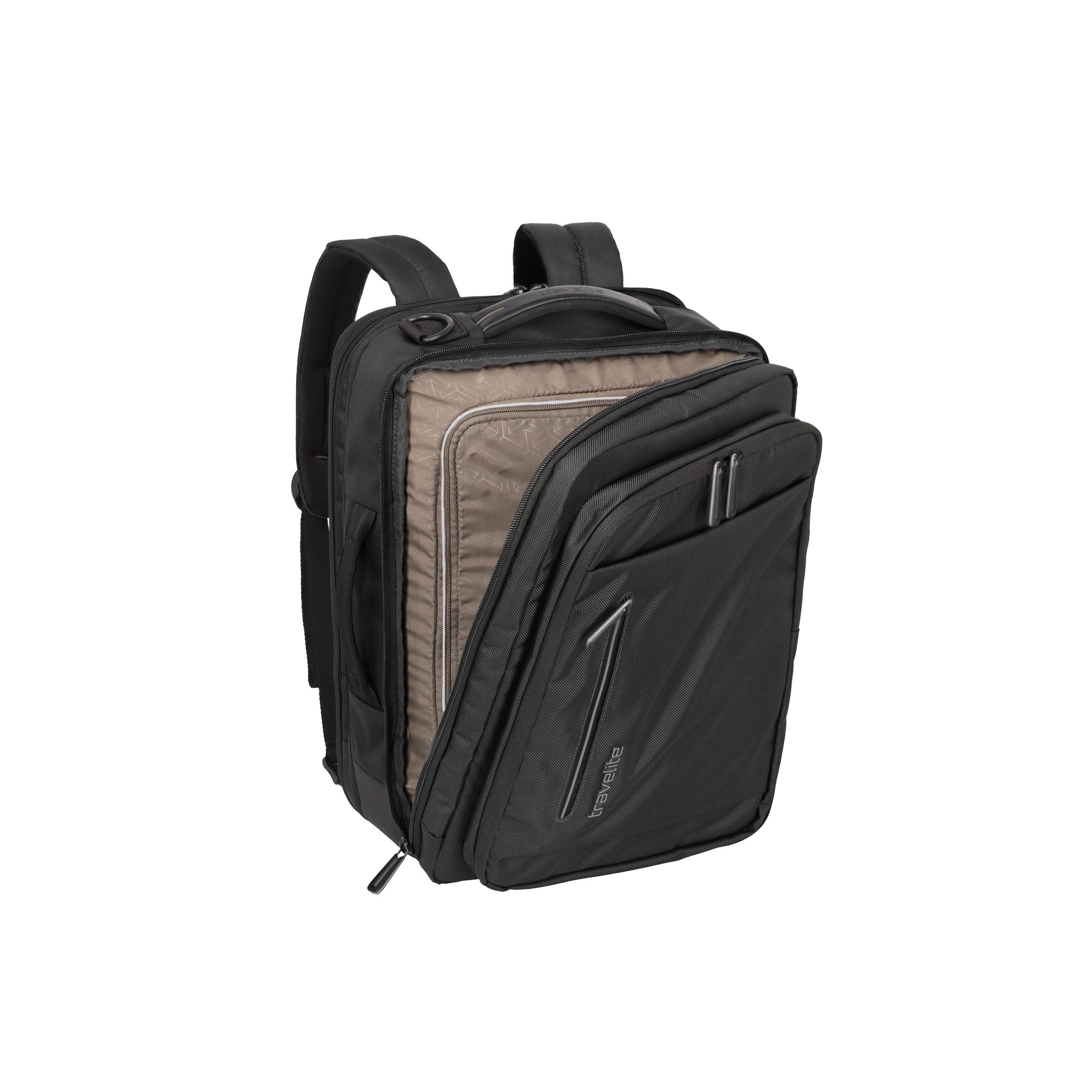 Travelite Crosslite Backpack – Kabinväska 43 cm, Black