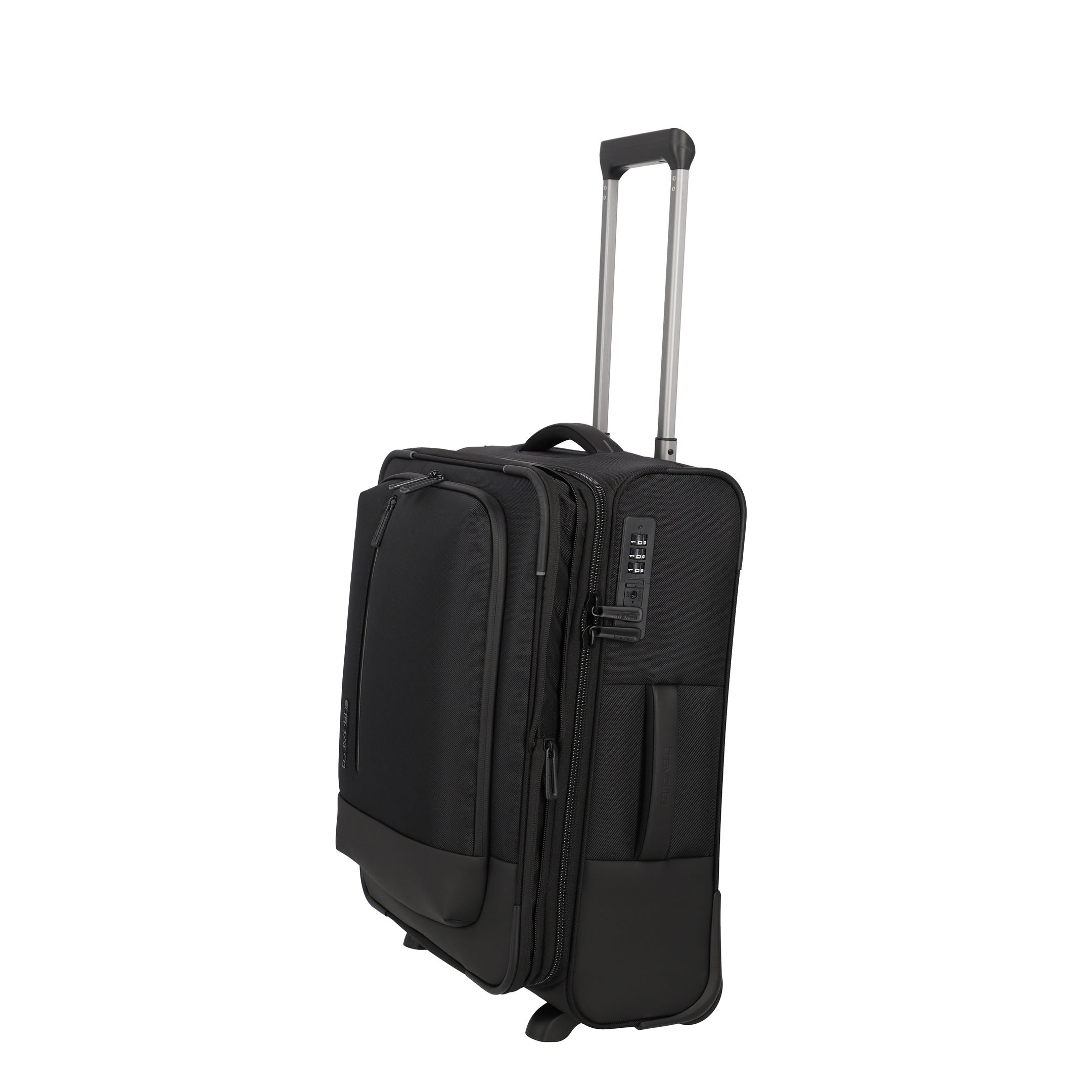 Travelite Crosslite Roller S – Expanderbar resväska 54 cm, Black
