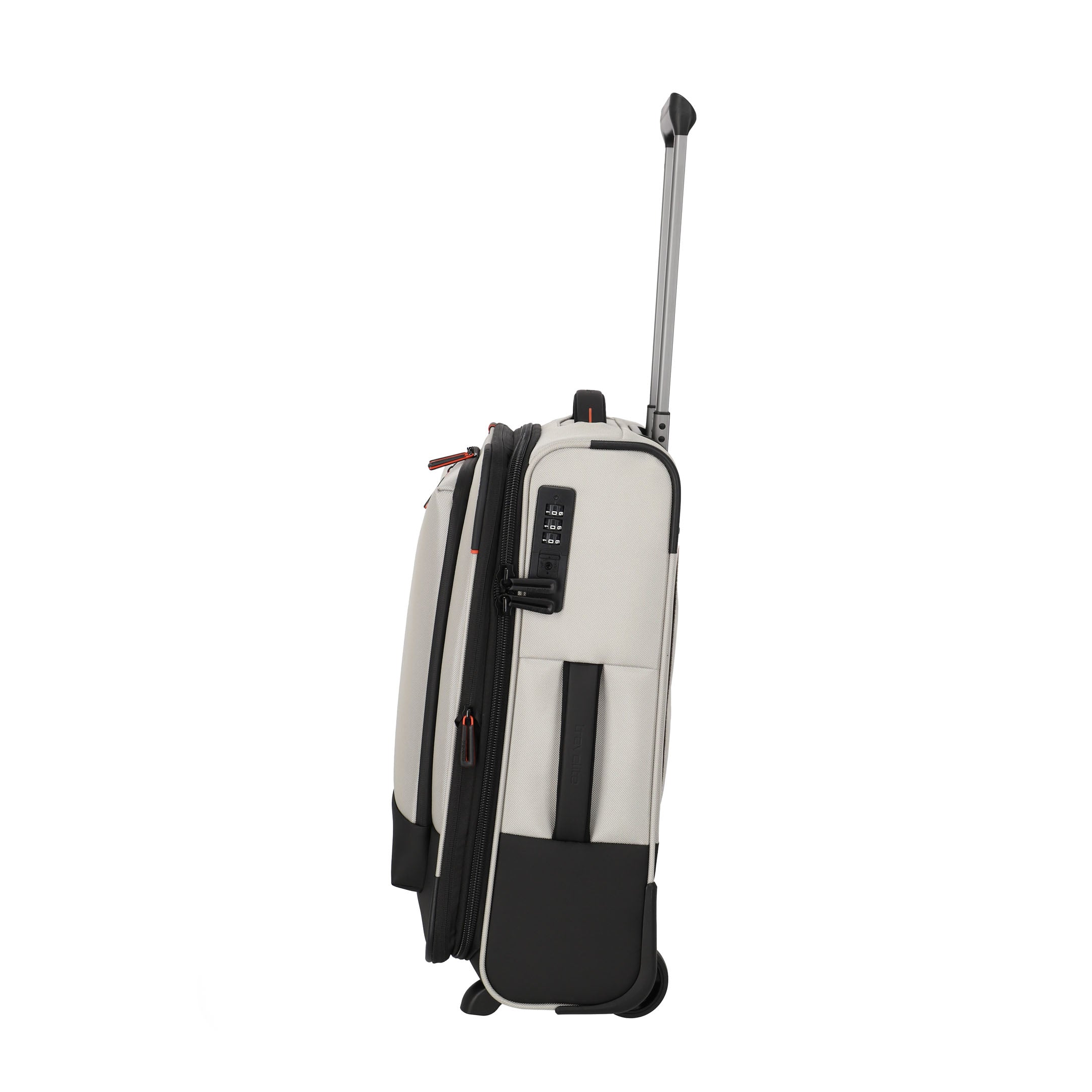 Travelite Crosslite Trolley S – Expanderbar resväska 55 cm, Nature
