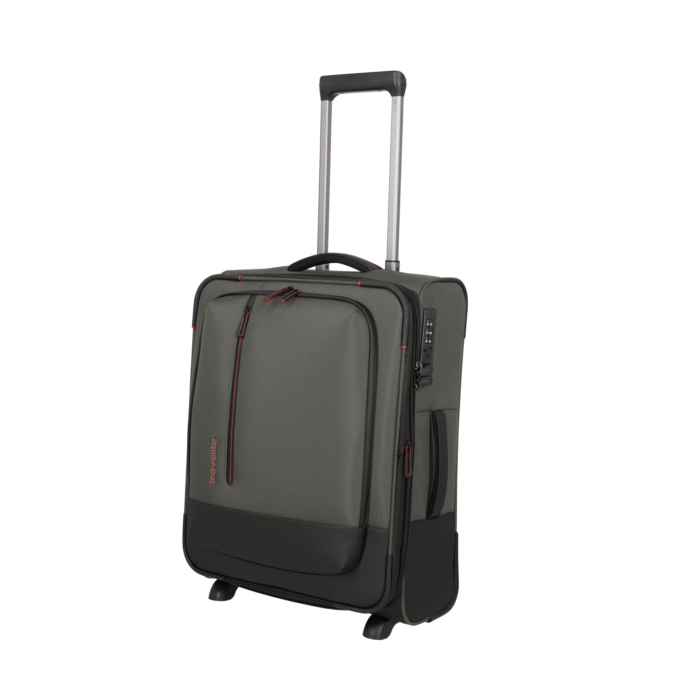 Travelite Crosslite Roller S – Expanderbar resväska 54 cm, Olive