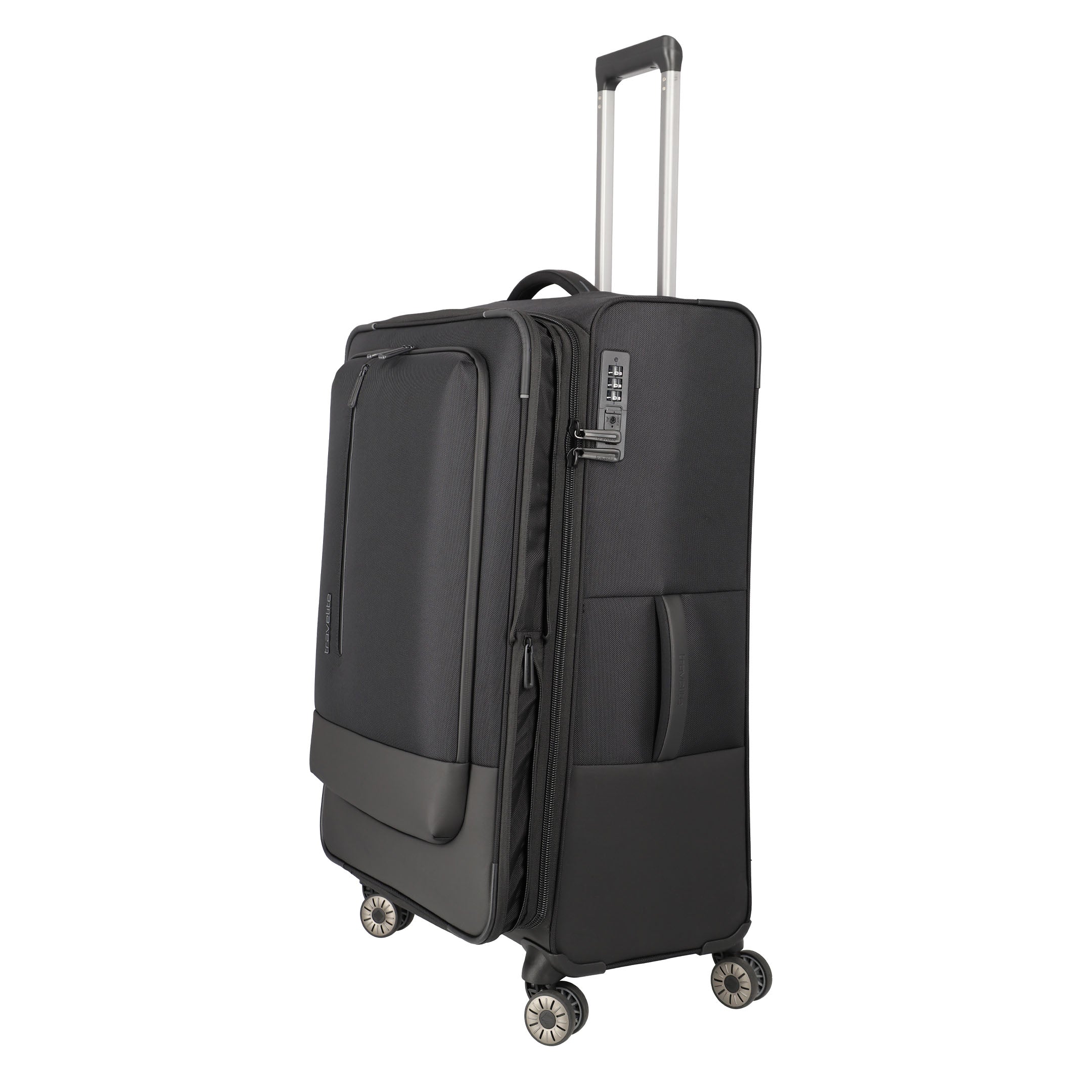 Travelite Crosslite Trolley L – Expanderbar resväska 77 cm, Black