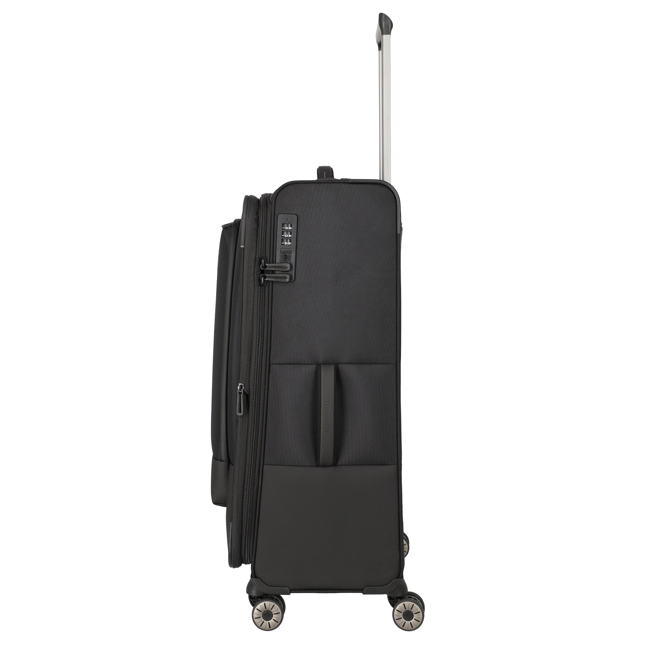 Travelite Crosslite Trolley L – Expanderbar resväska 77 cm, Black