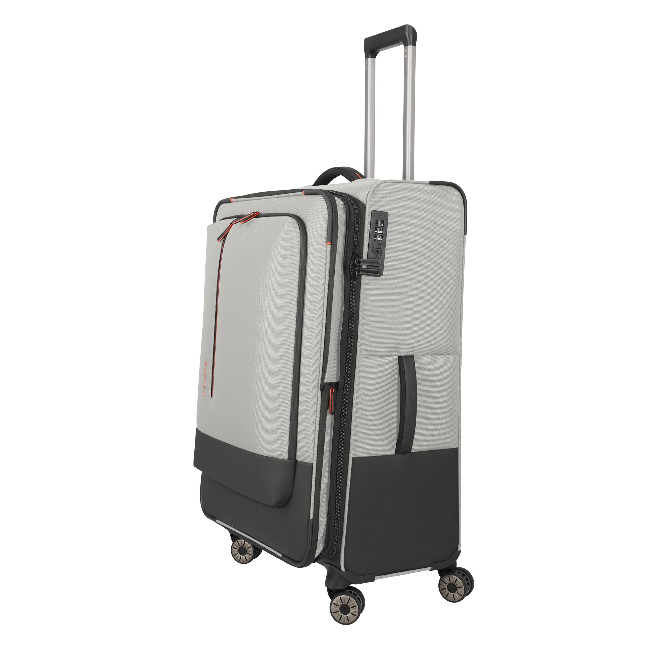 Travelite Crosslite Trolley L – Expanderbar resväska 77 cm, Nature