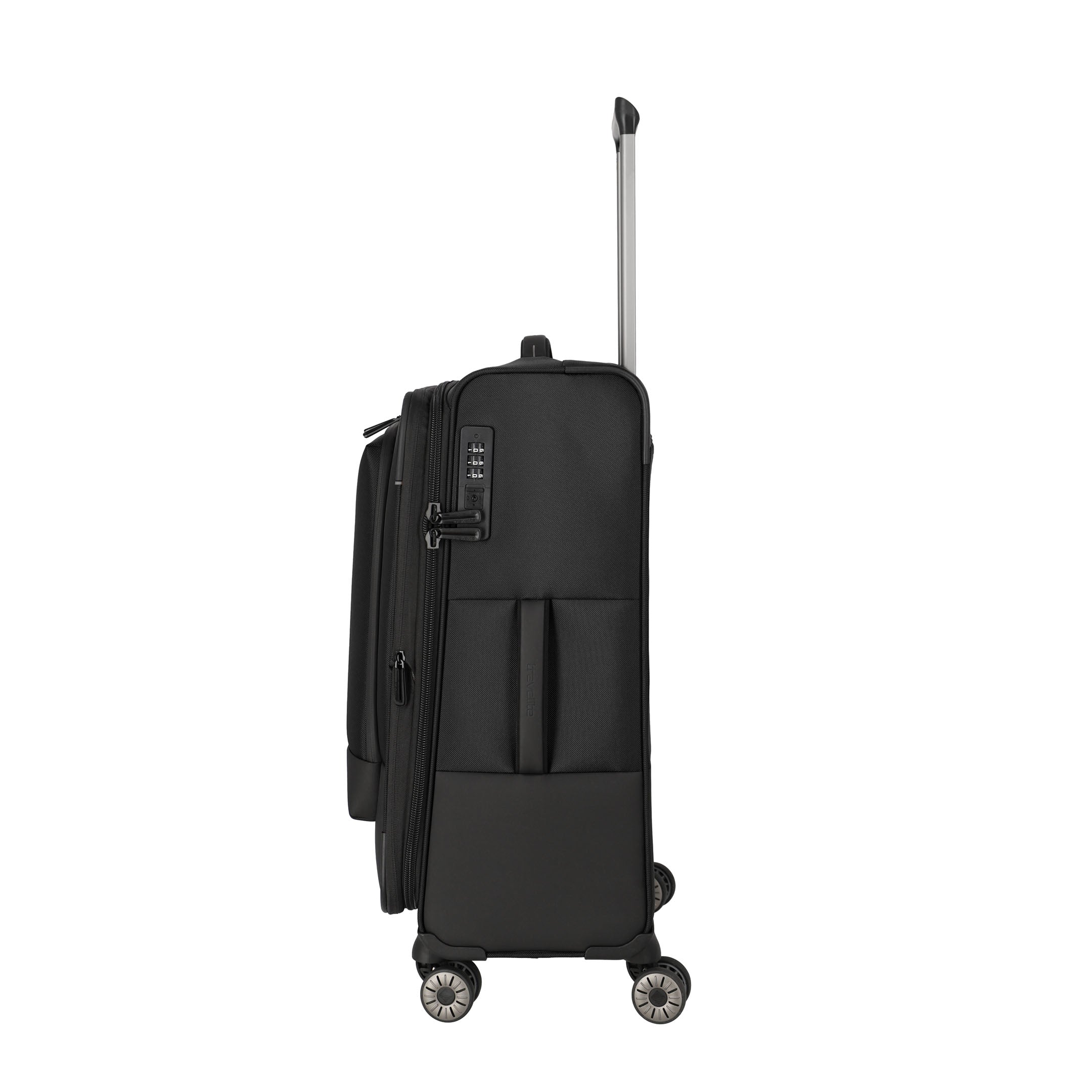 Travelite Crosslite Trolley M – Expanderbar resväska 66 cm, Black
