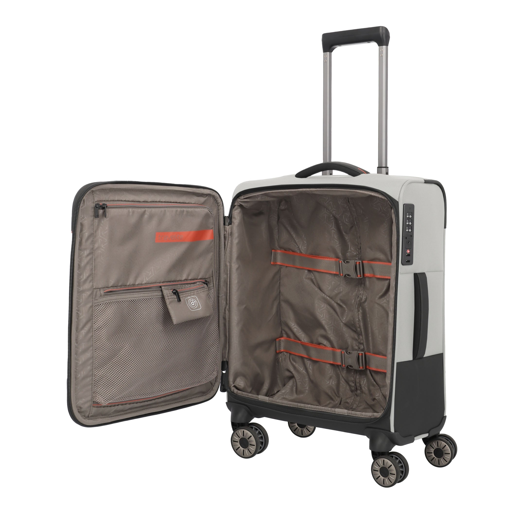 Travelite Crosslite Trolley S – Resväska 55 cm, Nature