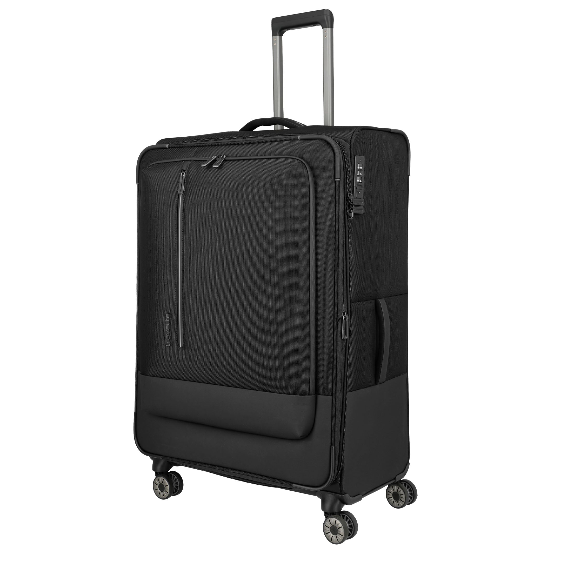Travelite Crosslite Trolley XL – Expanderbar resväska 81 cm, Black
