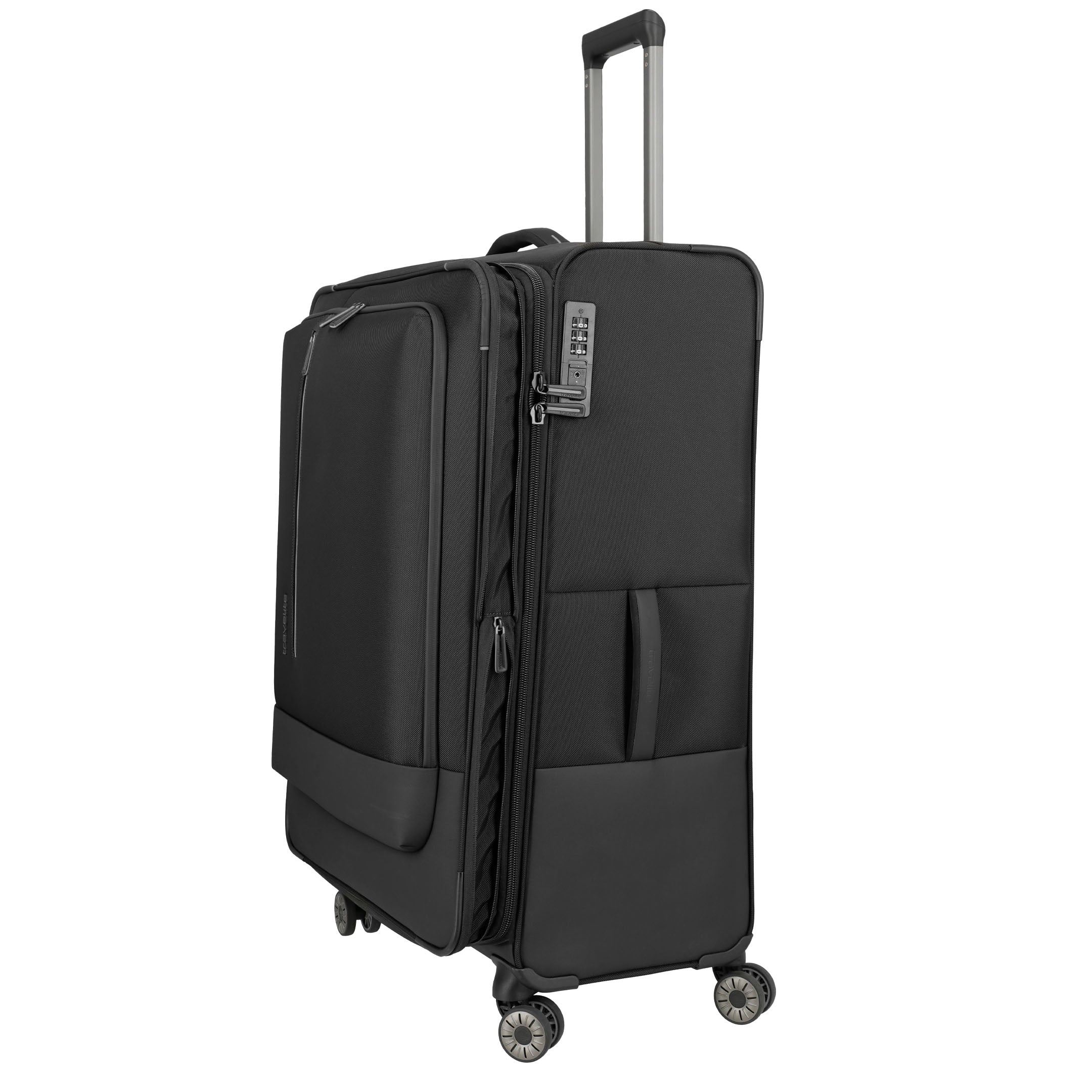 Travelite Crosslite Trolley XL – Expanderbar resväska 81 cm, Black