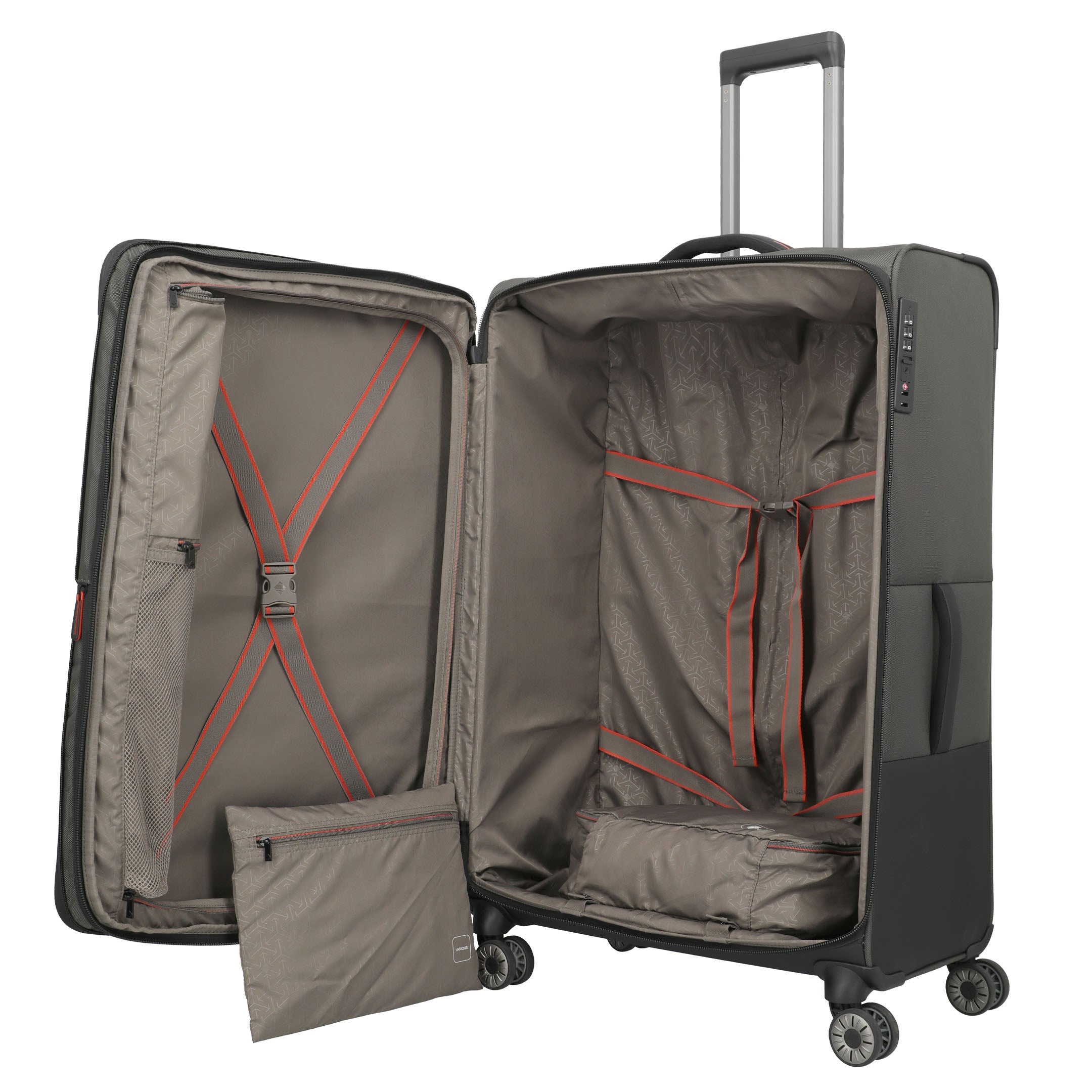 Travelite Crosslite Trolley XL – Expanderbar resväska 81 cm, Nature