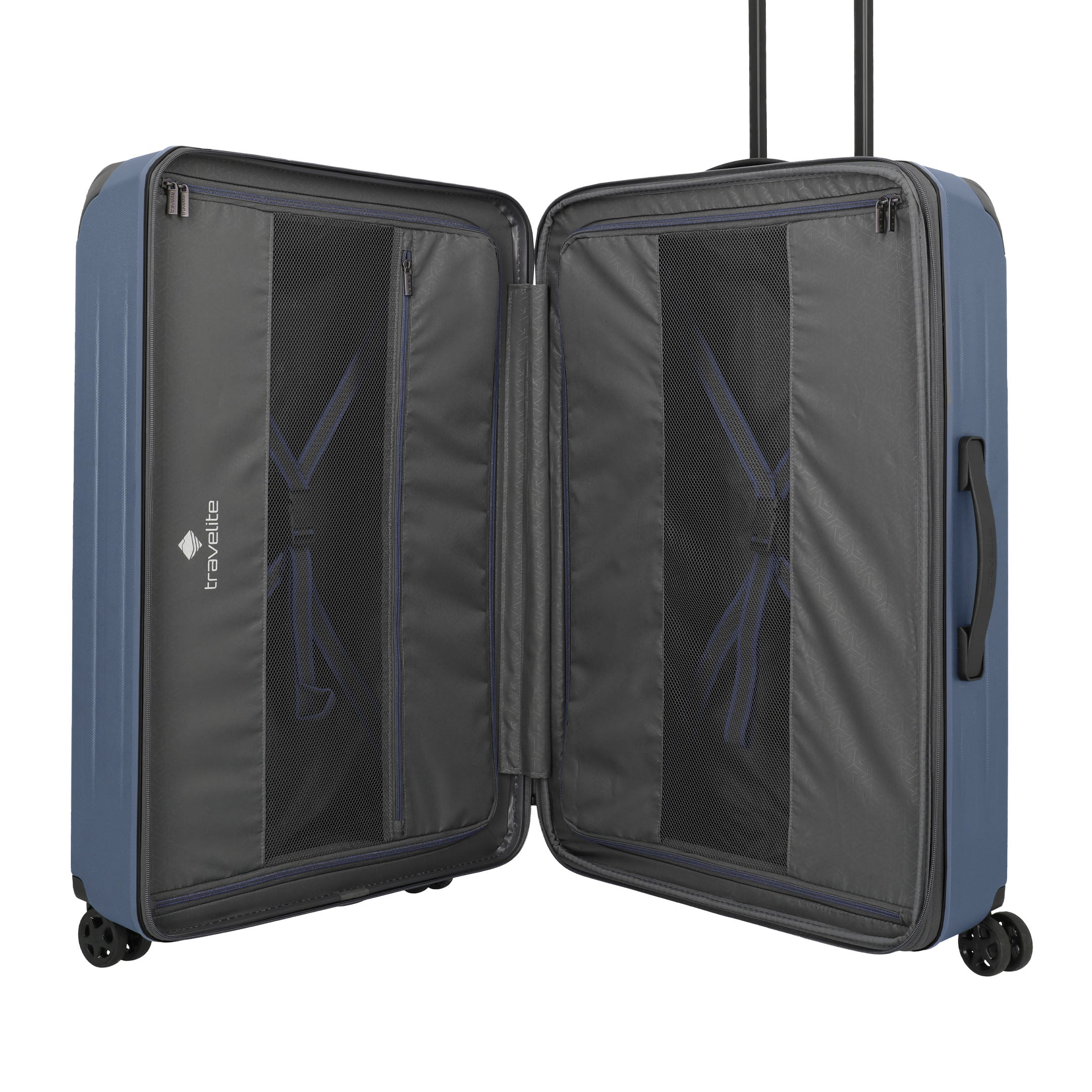 Travelite Dynamiic Trolley L Expanderbar Resväska 76 cm, Denim Blue
