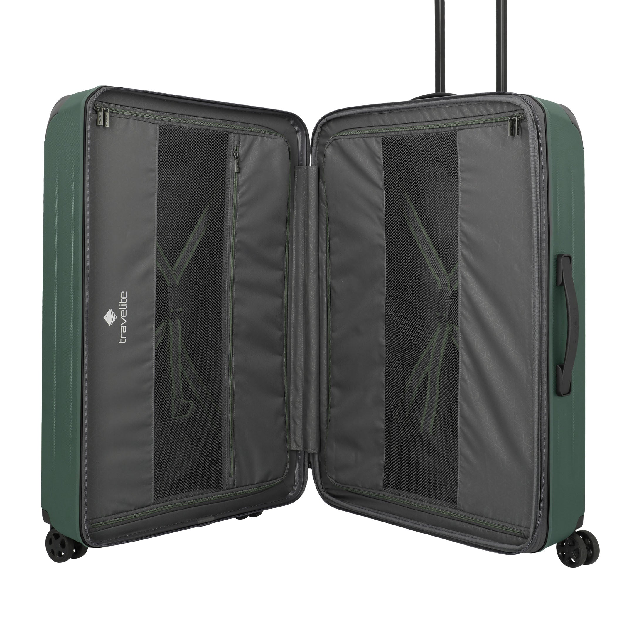 Travelite Dynamiic Trolley L Expanderbar Resväska 76 cm, Green