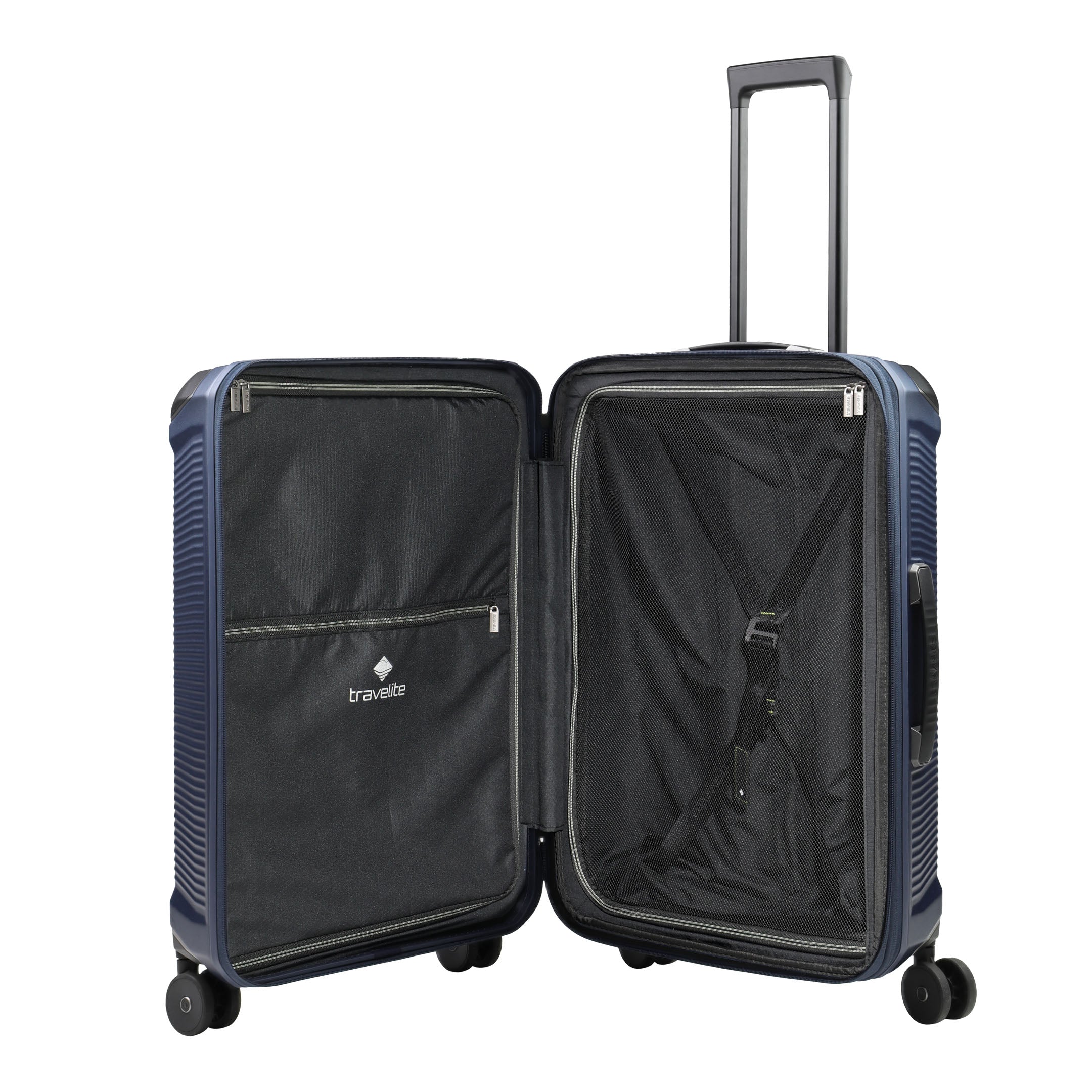 Travelite Millennium Trolley M Expanderbar – Resväska 67 cm, Navy