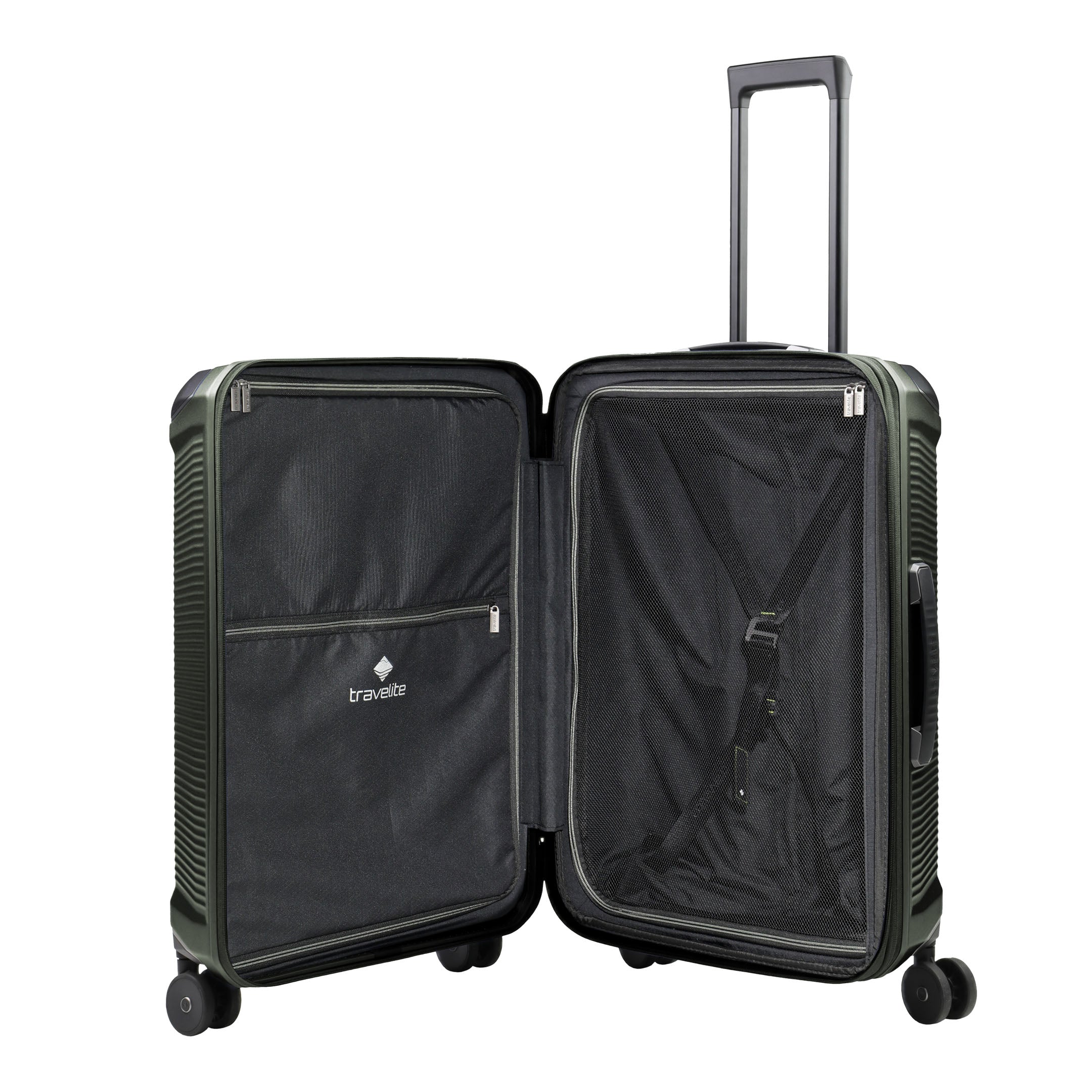 Travelite Millennium Trolley M Expanderbar – Resväska 67 cm, Pine Green