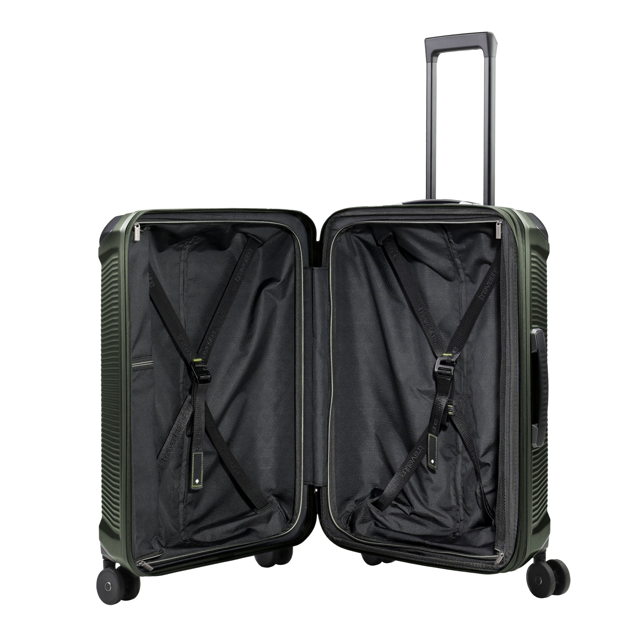 Travelite Millennium Trolley M Expanderbar – Resväska 67 cm, Pine Green