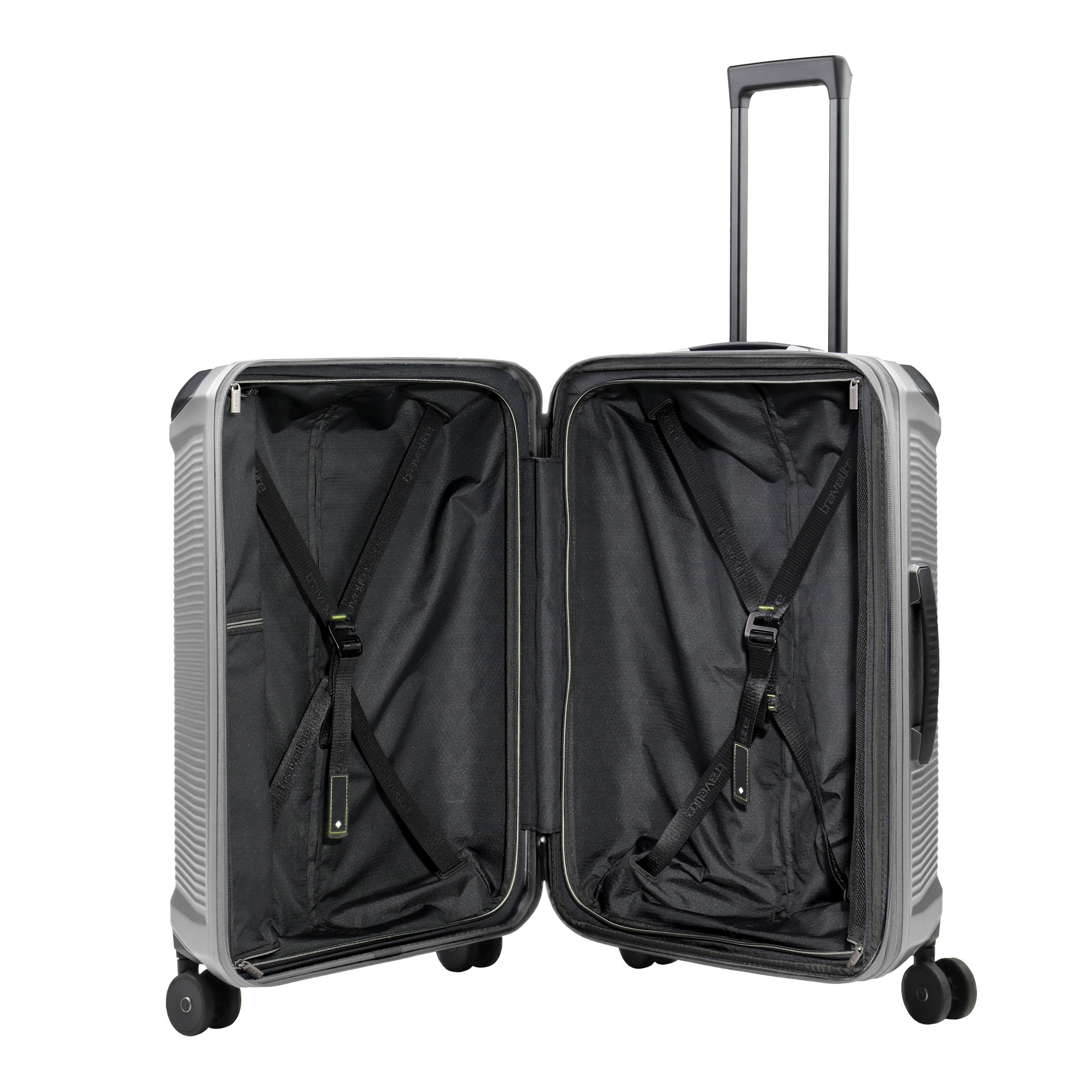 Travelite Millennium Trolley M Expanderbar – Resväska 67 cm, Silver