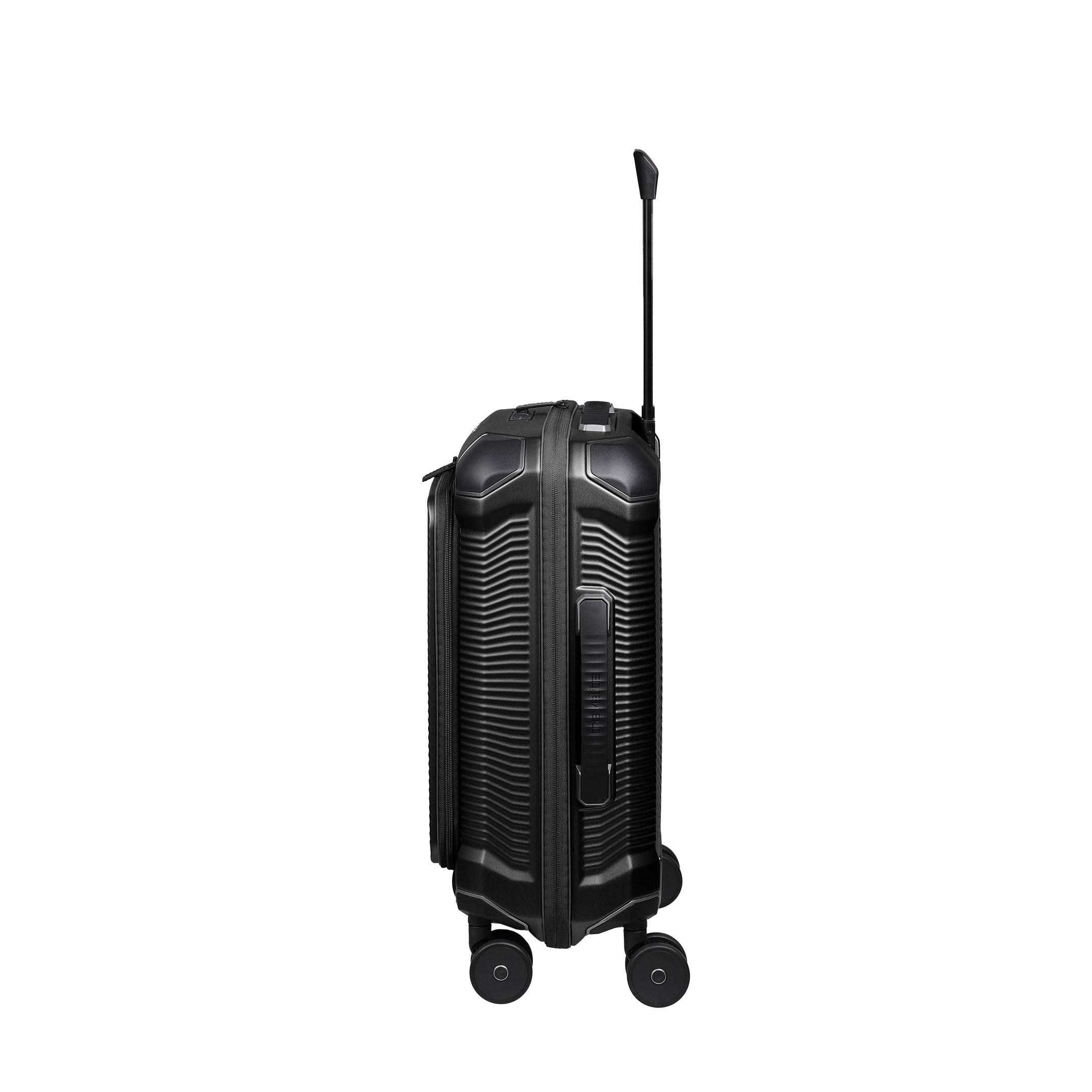 Travelite Millennium Trolley S+ – Kabinväska 55 cm med ytterfack, Black