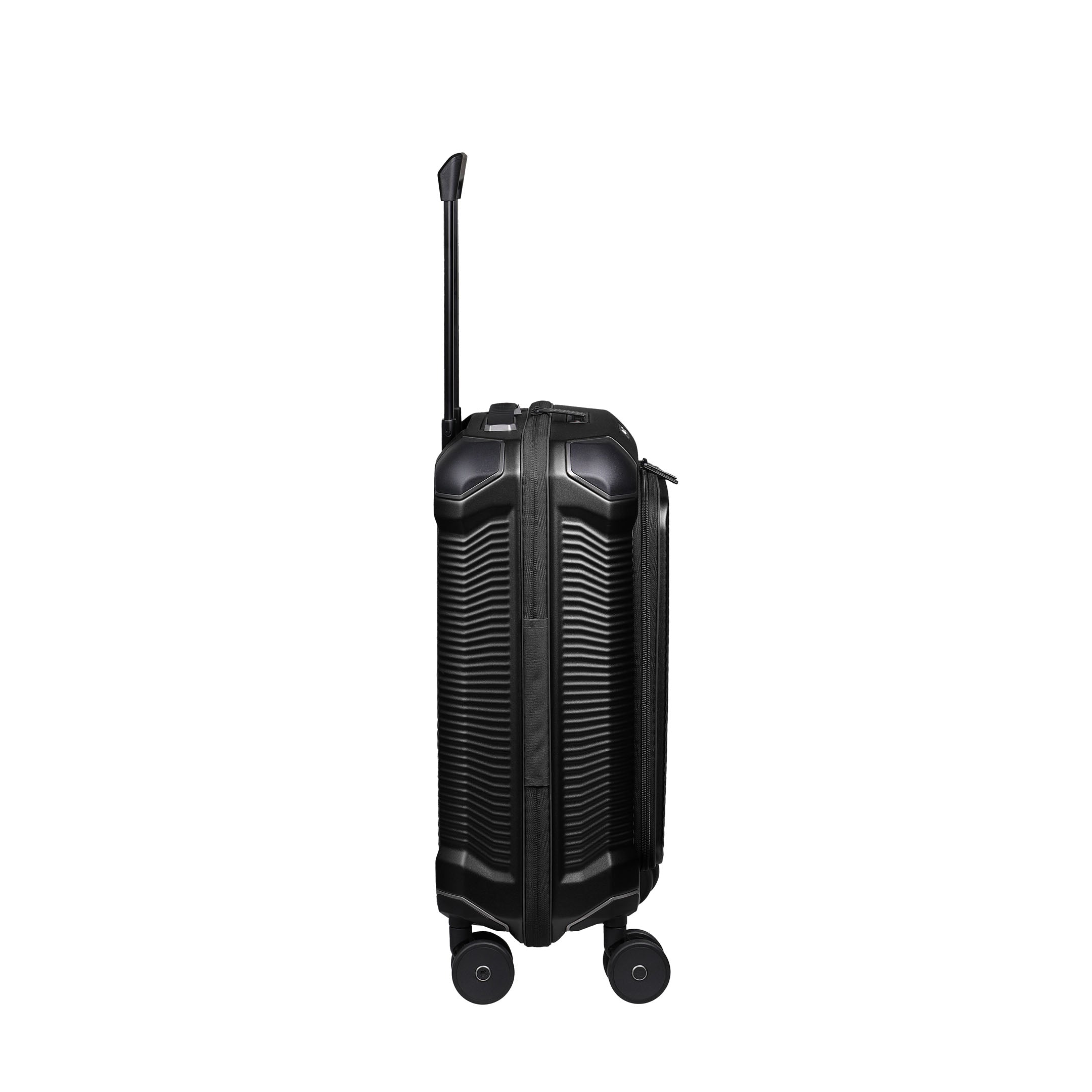 Travelite Millennium Trolley S+ – Kabinväska 55 cm med ytterfack, Black