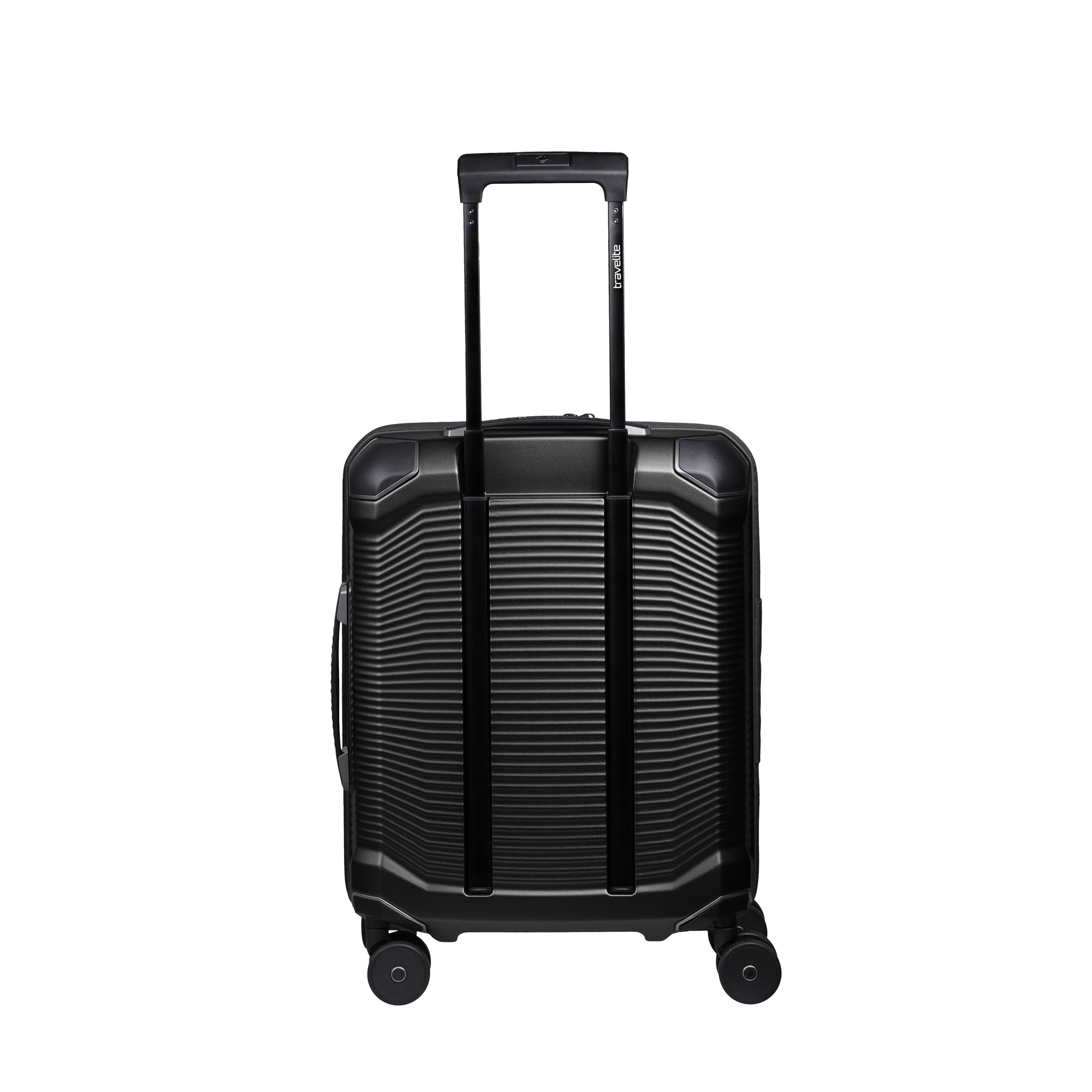 Travelite Millennium Trolley S+ – Kabinväska 55 cm med ytterfack, Black
