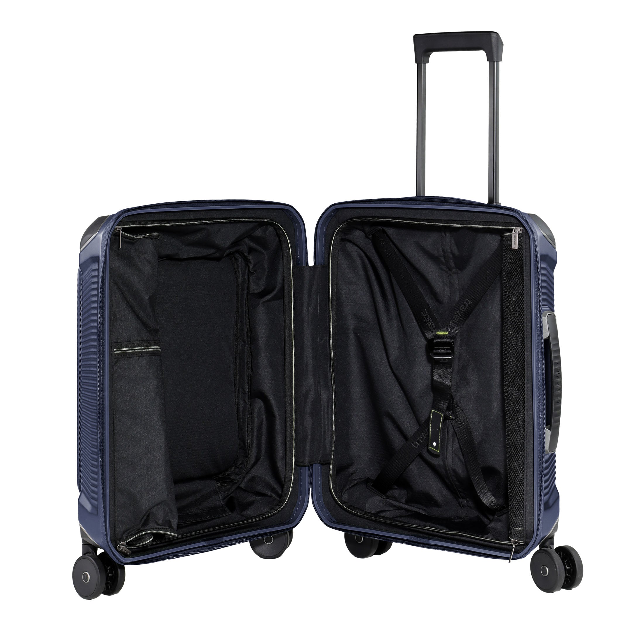 Travelite Millennium Trolley S+ – Kabinväska 55 cm med ytterfack, Navy