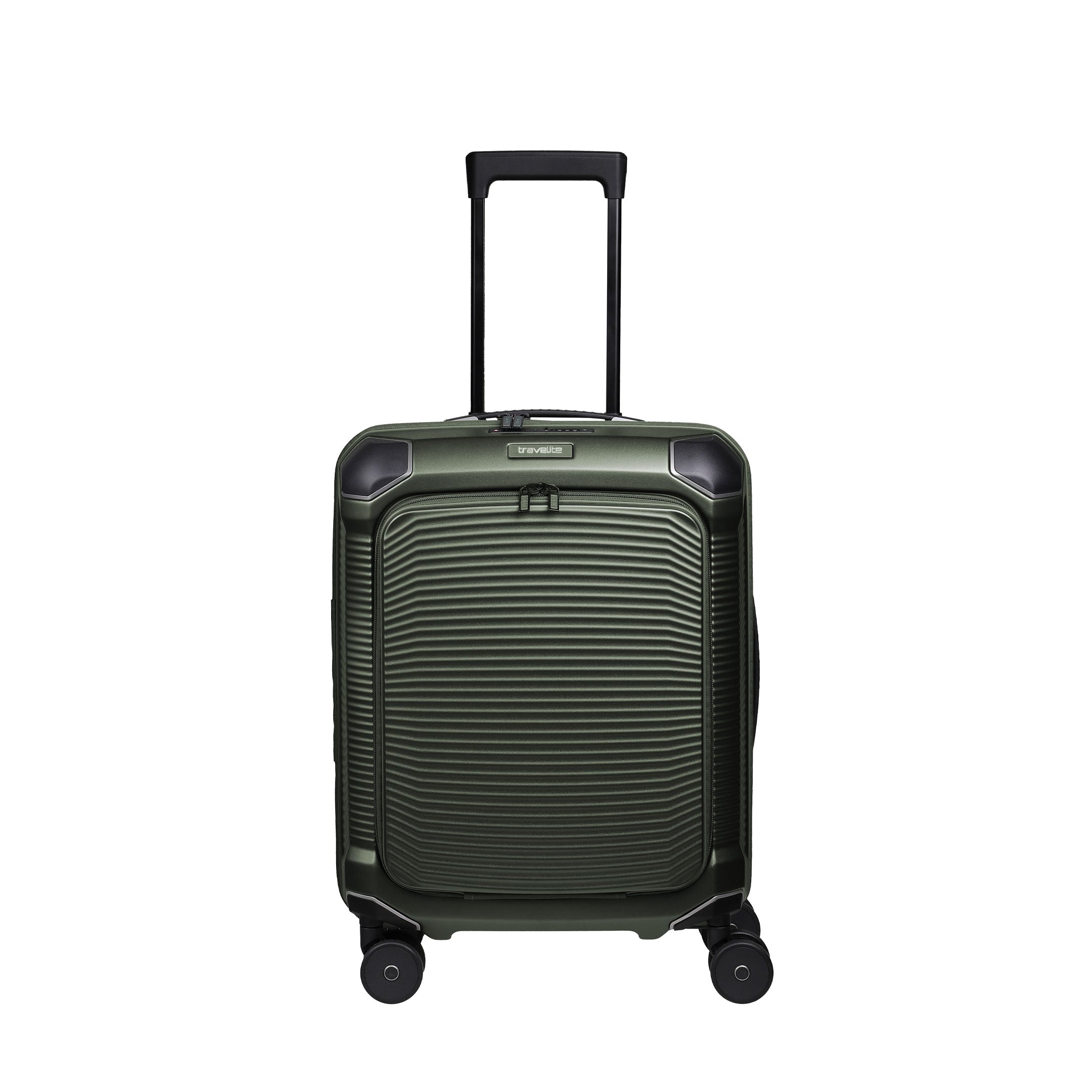 Travelite Millennium Trolley S+ – Kabinväska 55 cm med ytterfack, Pine Green