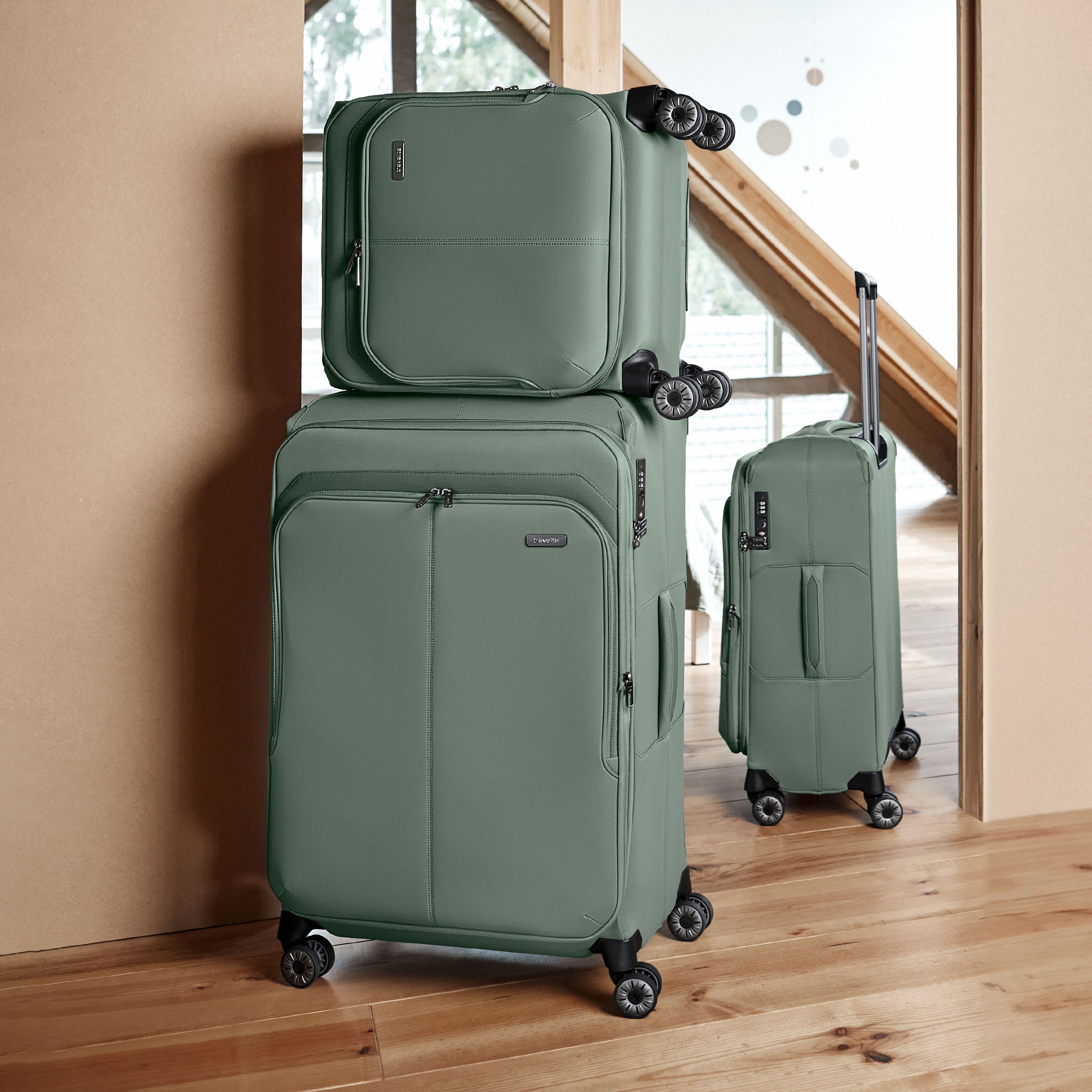 Travelite Priima Trolley M Expanderbar Resväska 68 cm, Olive