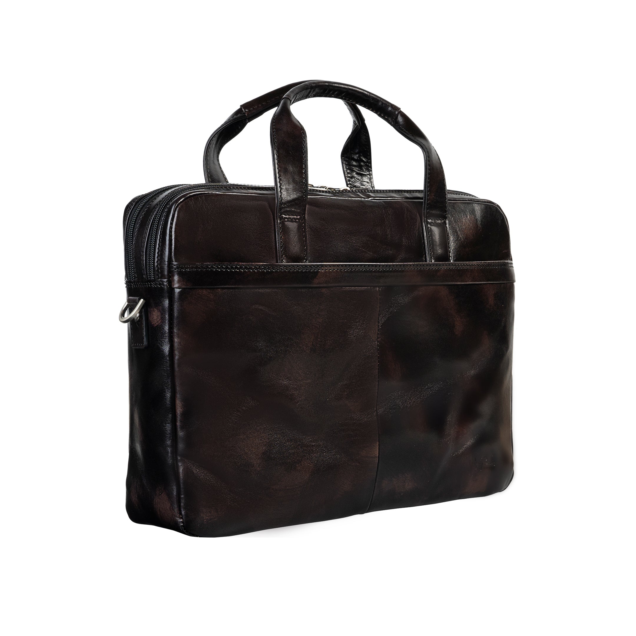 Tony Perotti 2 compartment Laptop Briefcase Van Gogh, Black