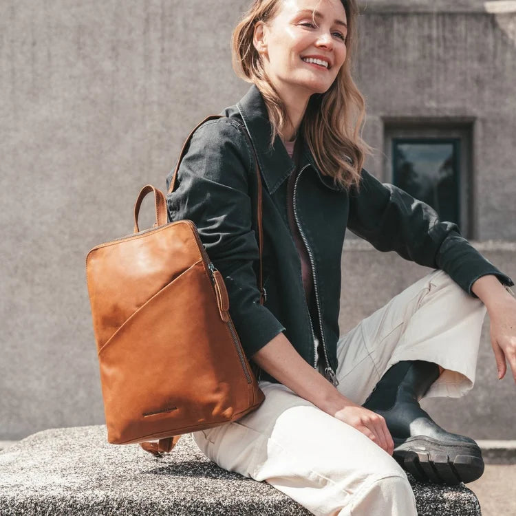 The Chesterfield Brand Amanda Leather Backpack, Cognac