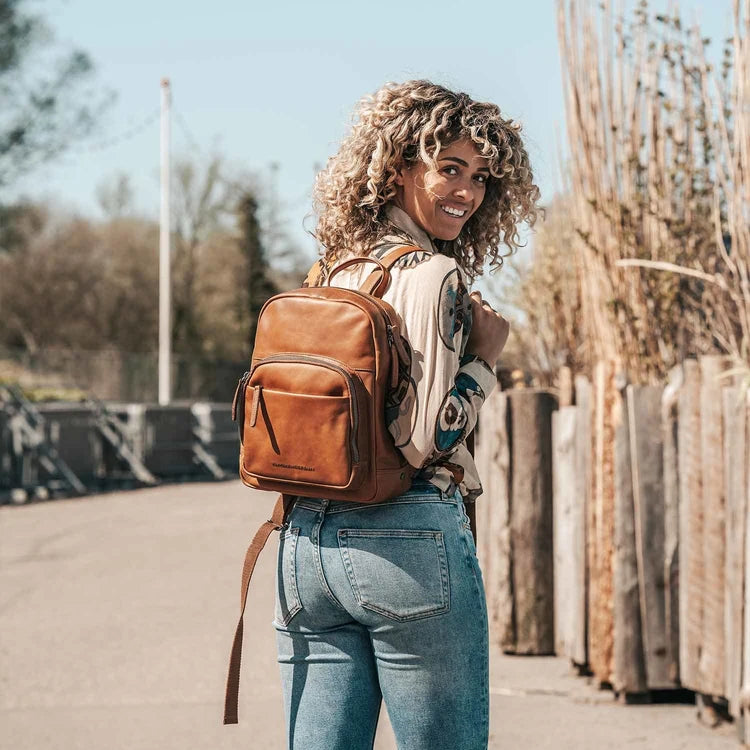 The Chesterfield Brand Santana Skinnryggsäck, Cognac