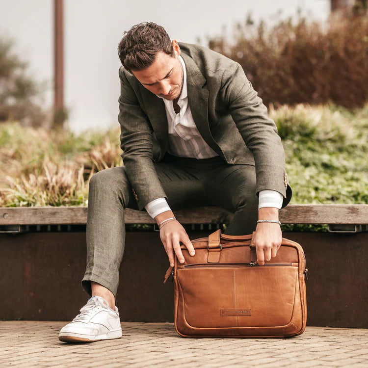 The Chesterfield Brand Seth Laptopväska, Cognac