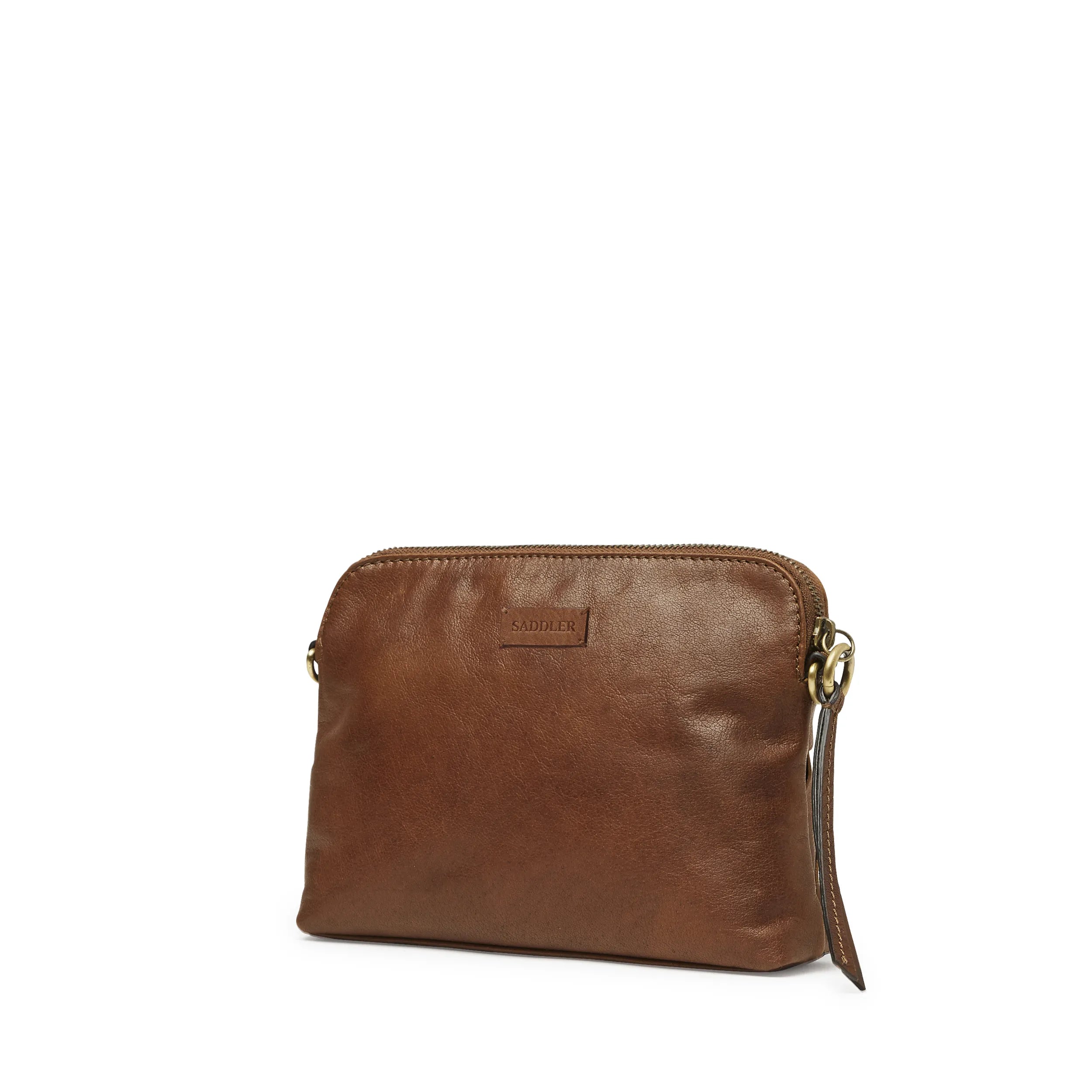 Saddler Seattle axelremsväska, Brun