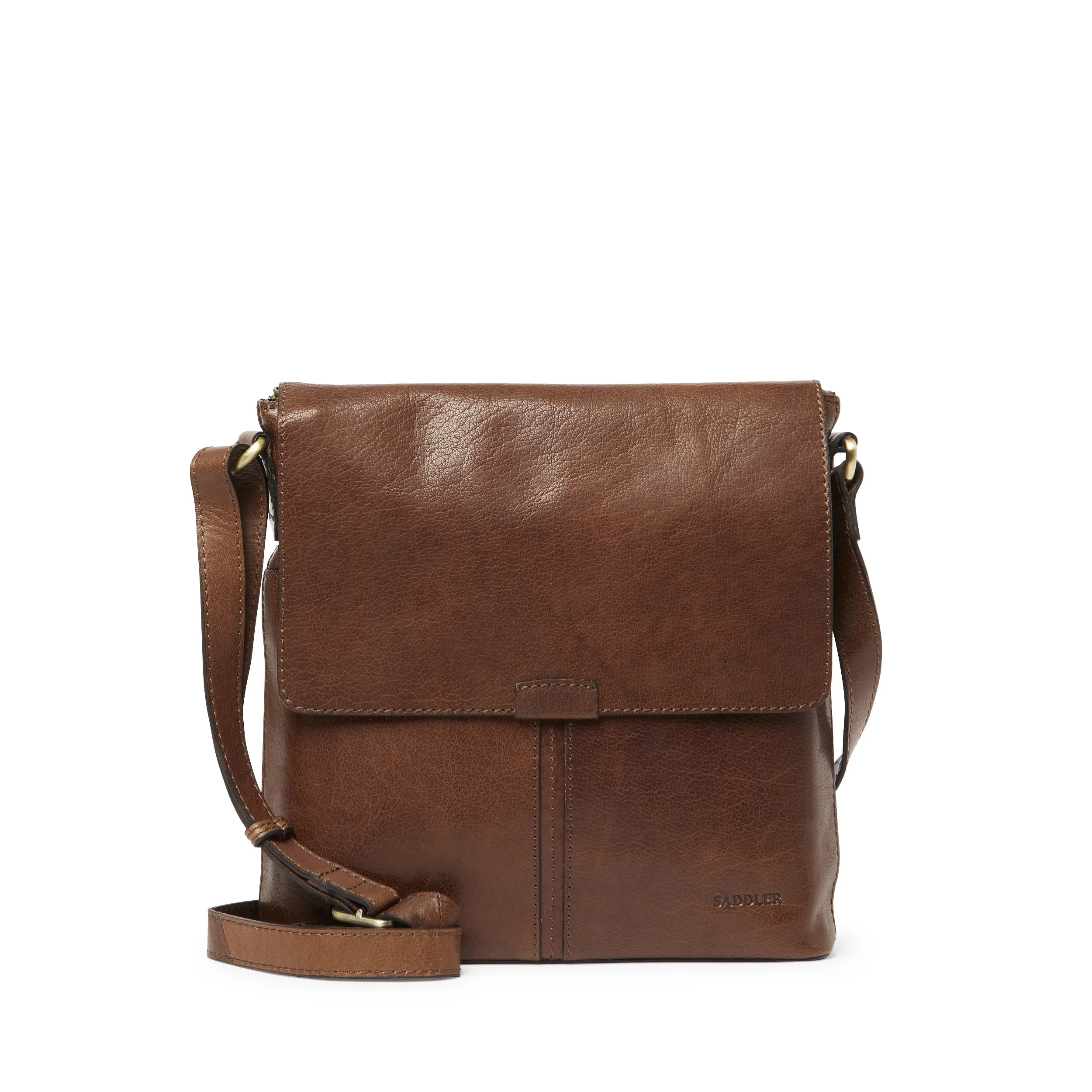 Saddler Oslo axelremsväska, Brun