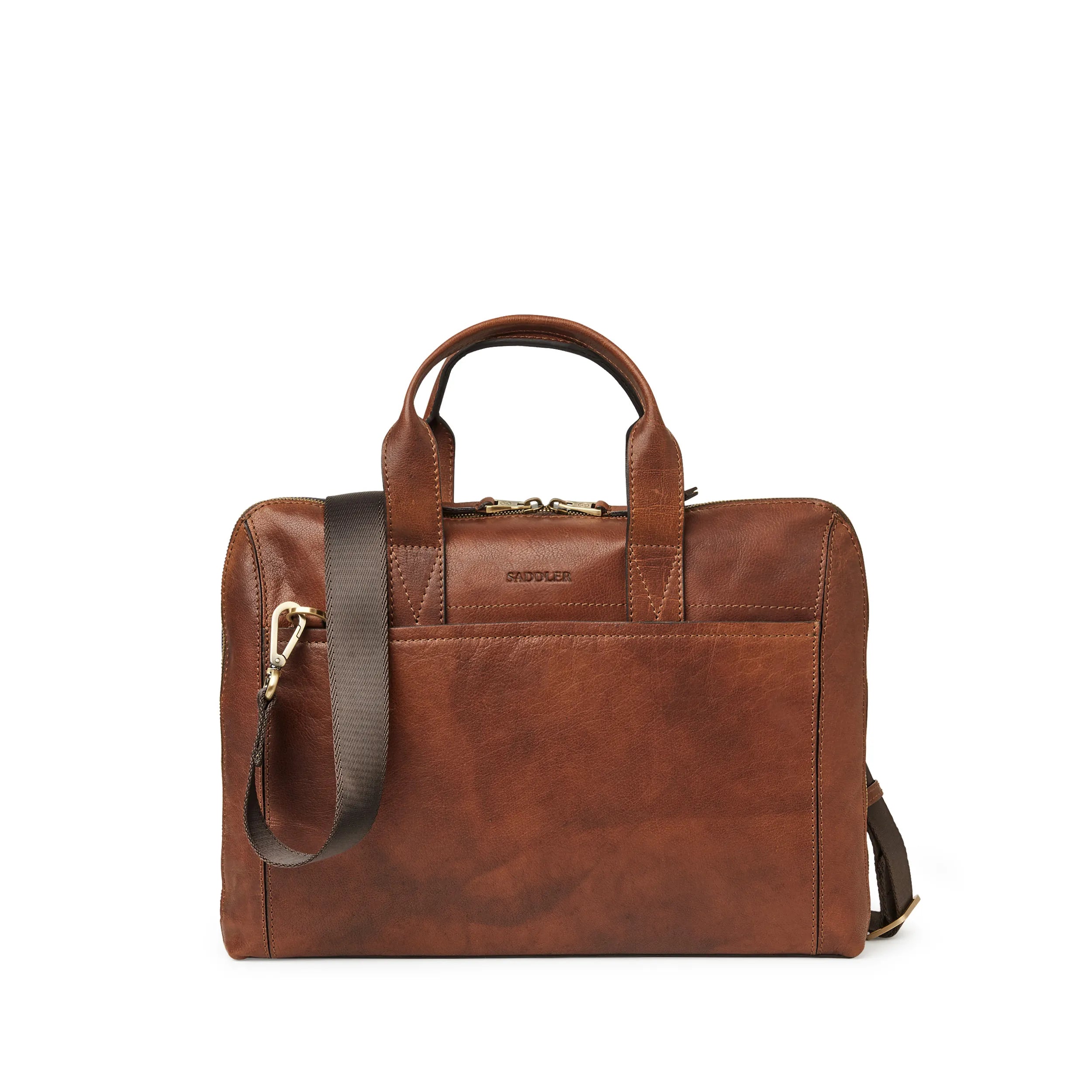 Saddler Gustav datorväska 15", Brun