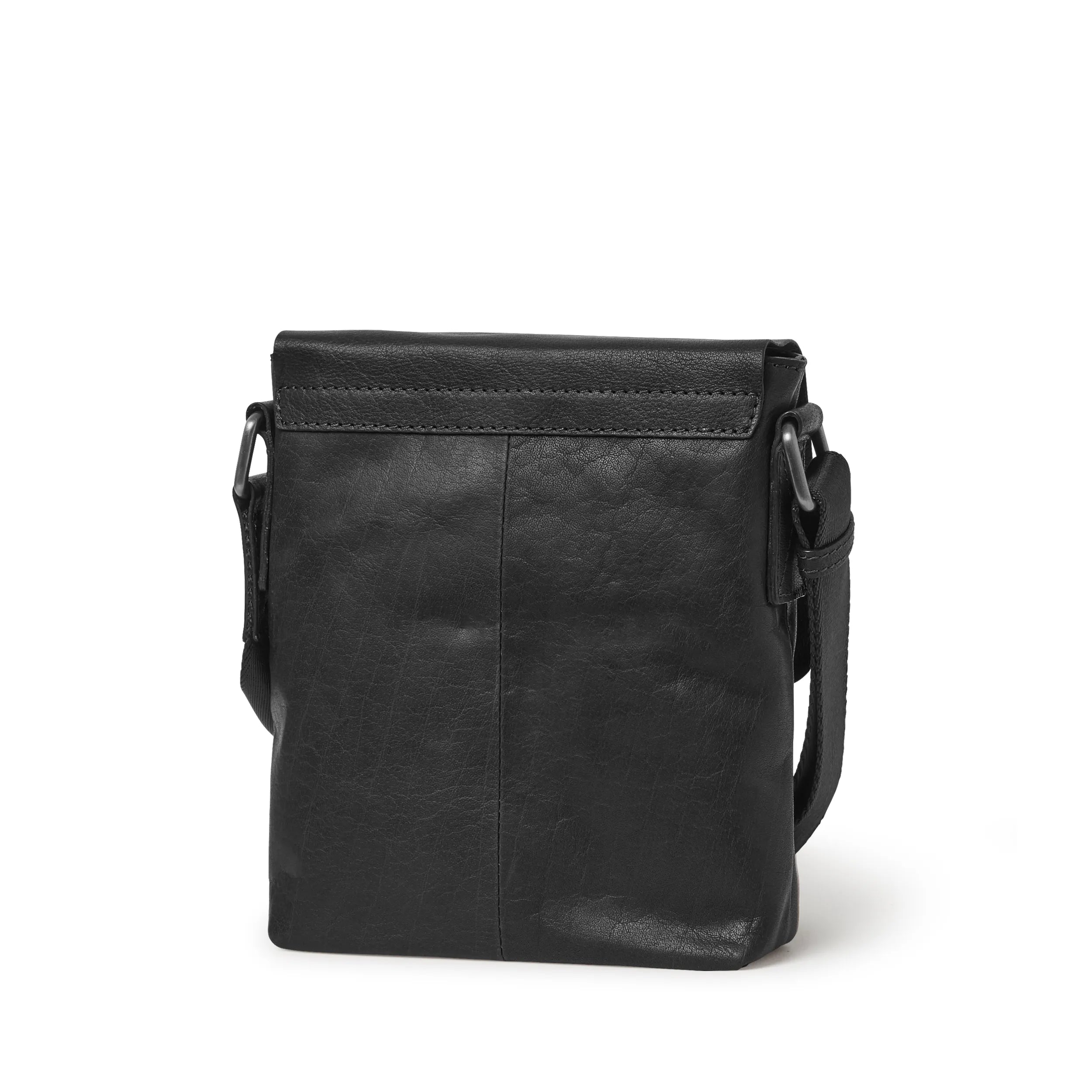Saddler George messengerväska, Svart