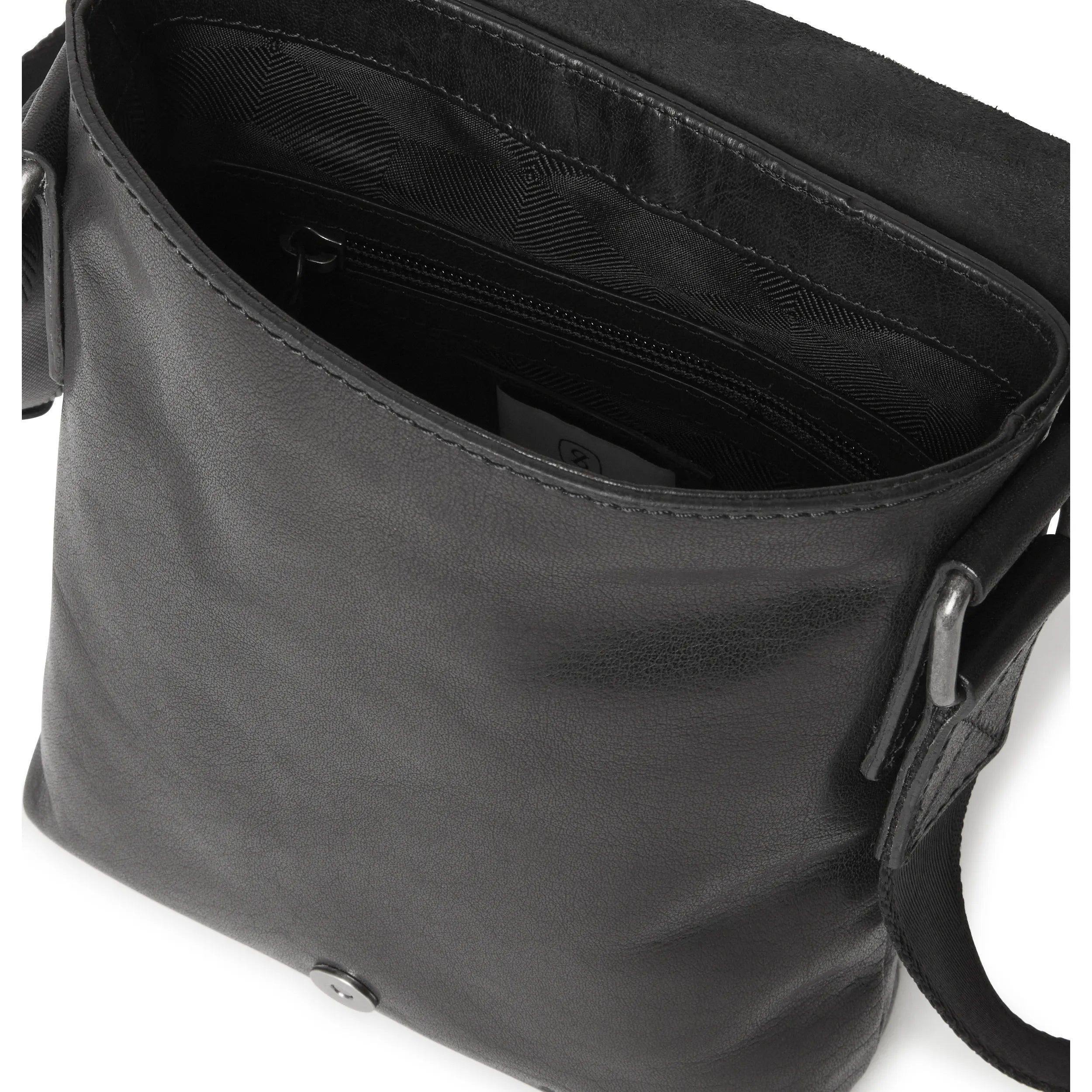 Saddler George messengerväska, Svart