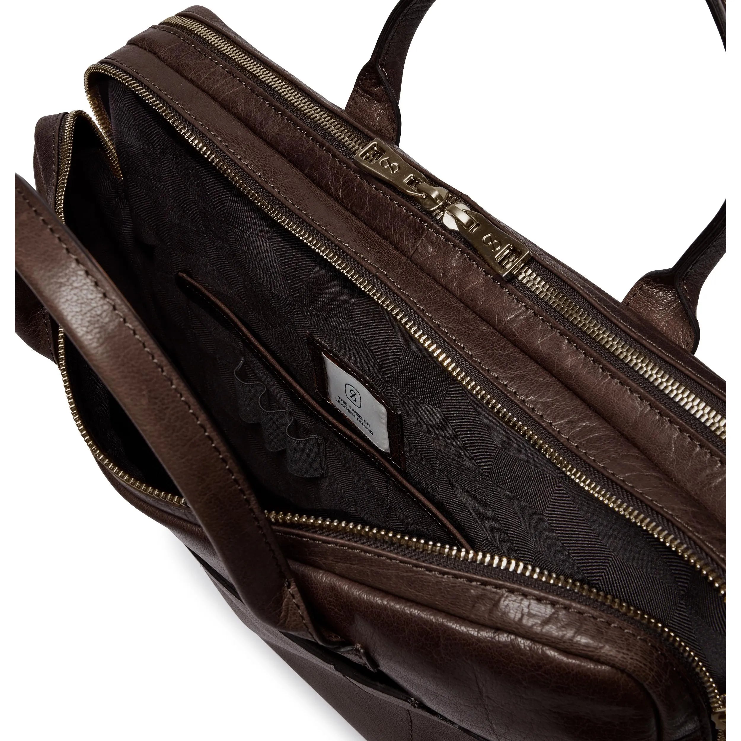 Saddler Vadstena datorväska 15", Mörkbrun