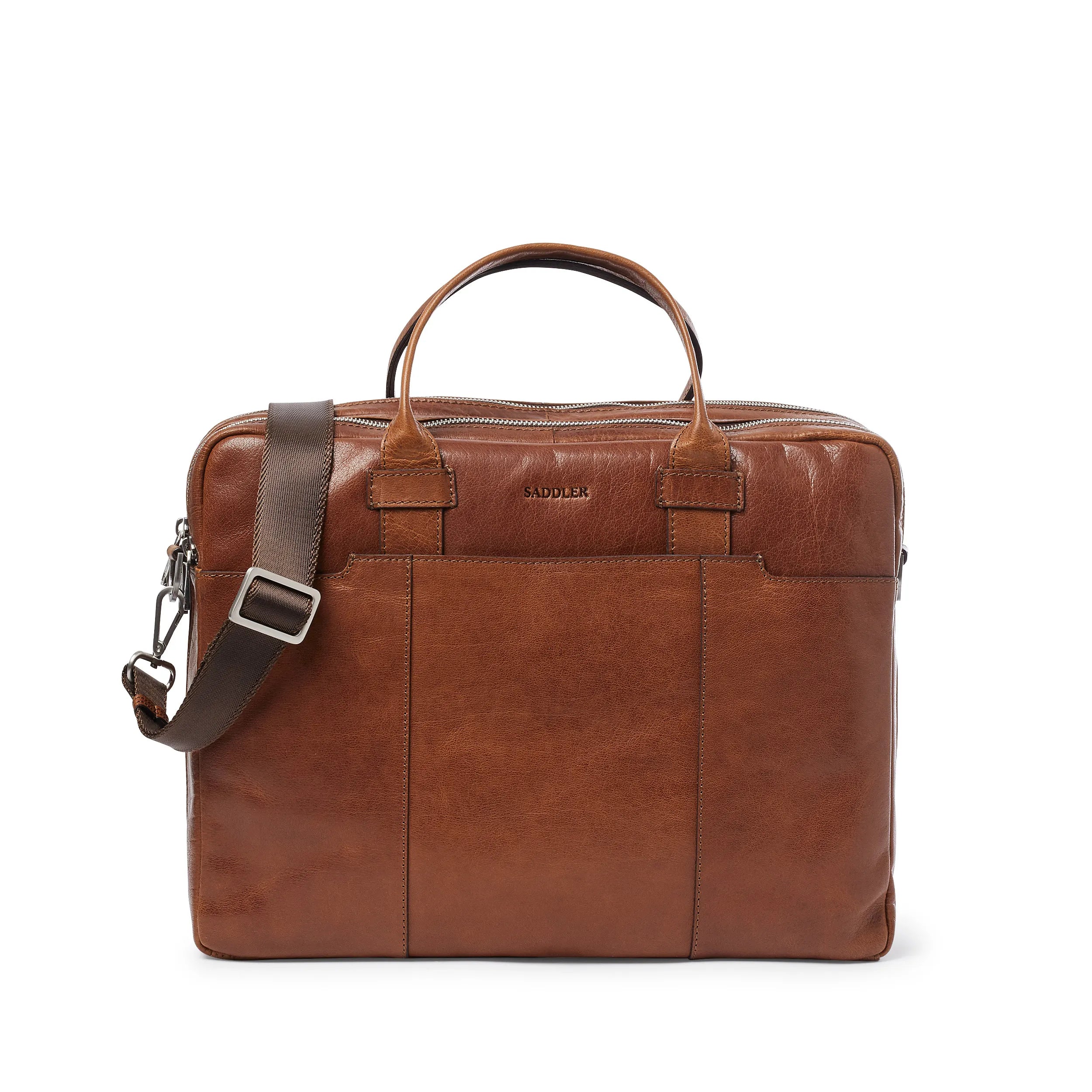 Saddler Vadstena datorväska 15", Brun