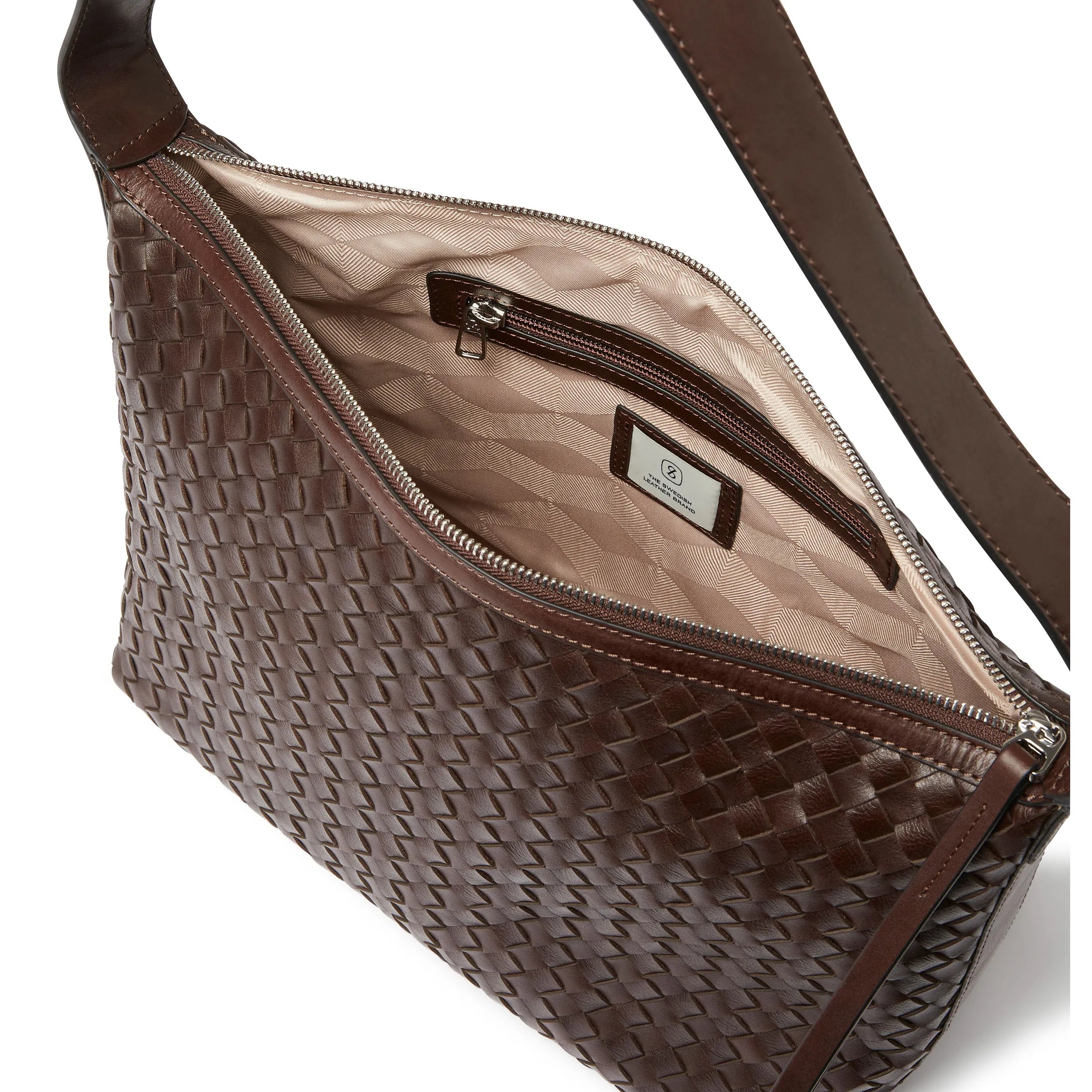 Saddler Glan axelremsväska, Mörkbrun