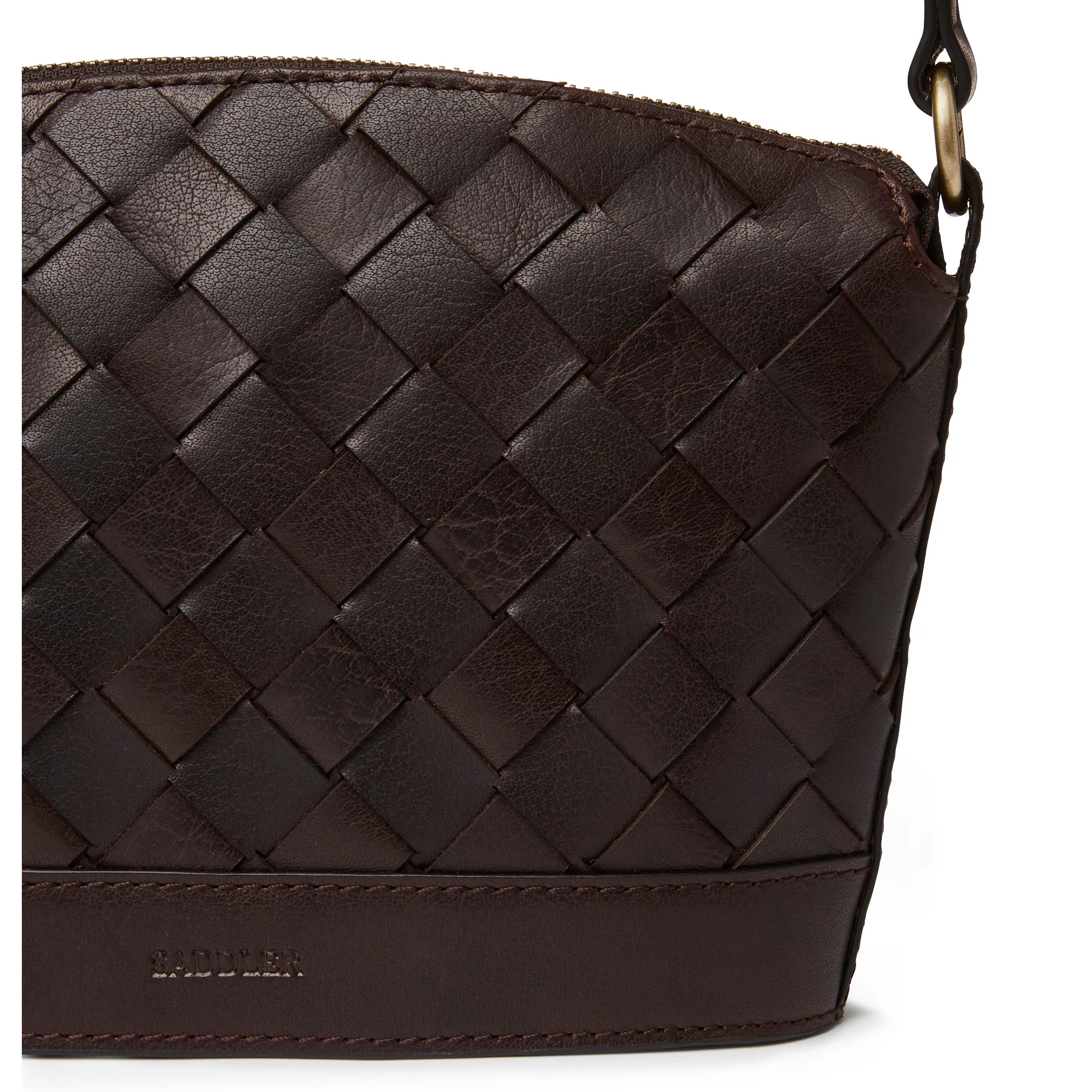 Saddler Signe axelremsväska, Mörkbrun