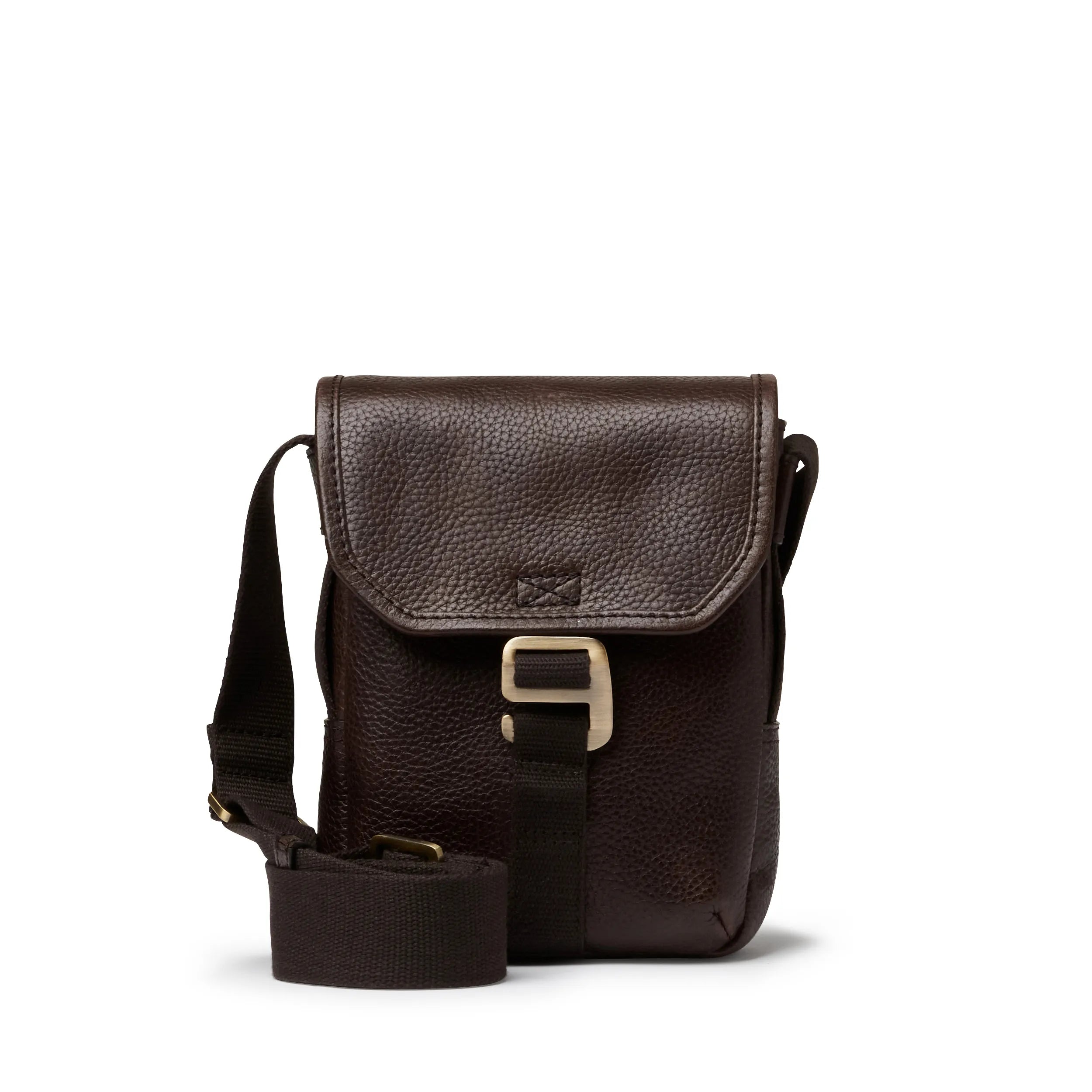 Saddler Kean messengerväska, Mörkbrun