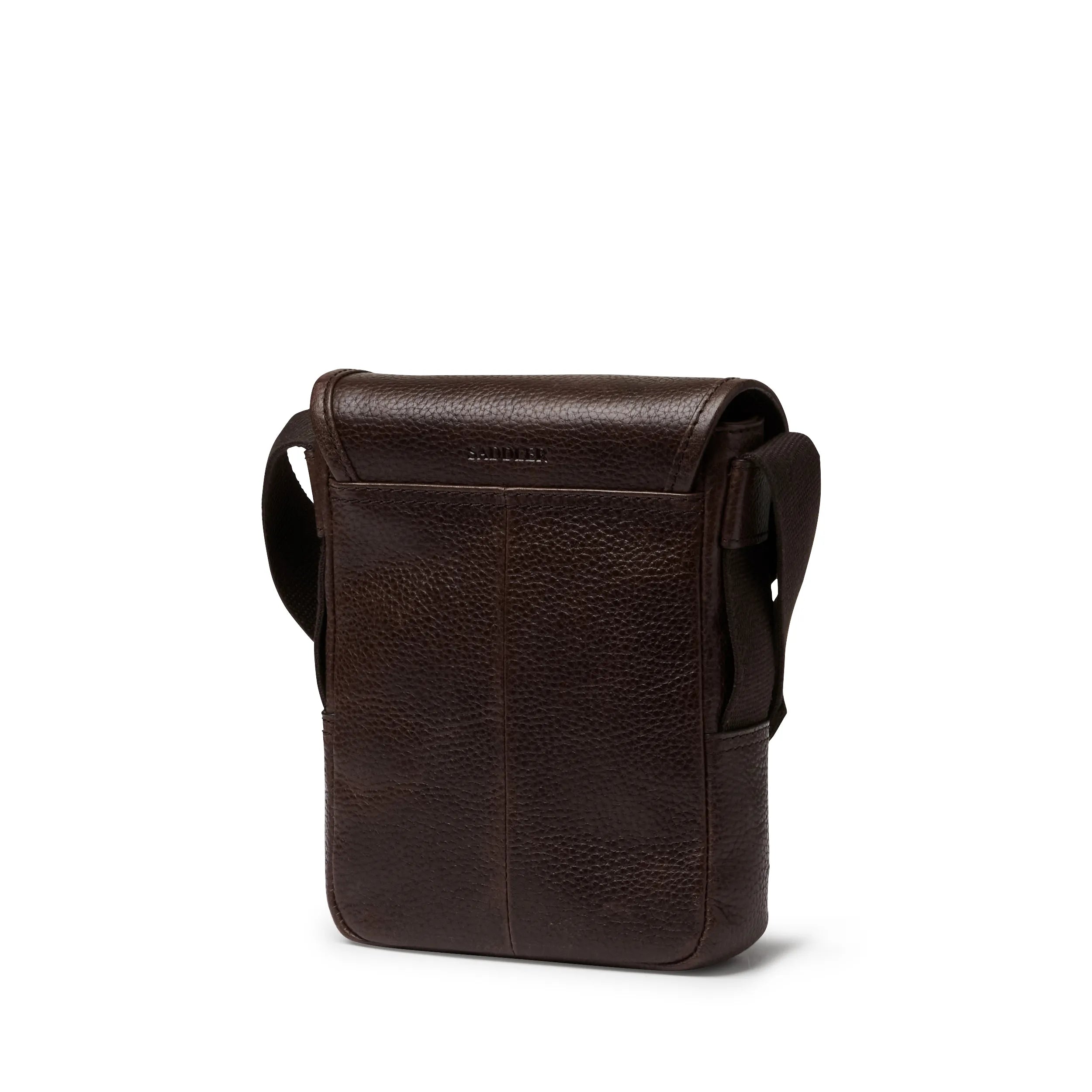 Saddler Kean messengerväska, Mörkbrun