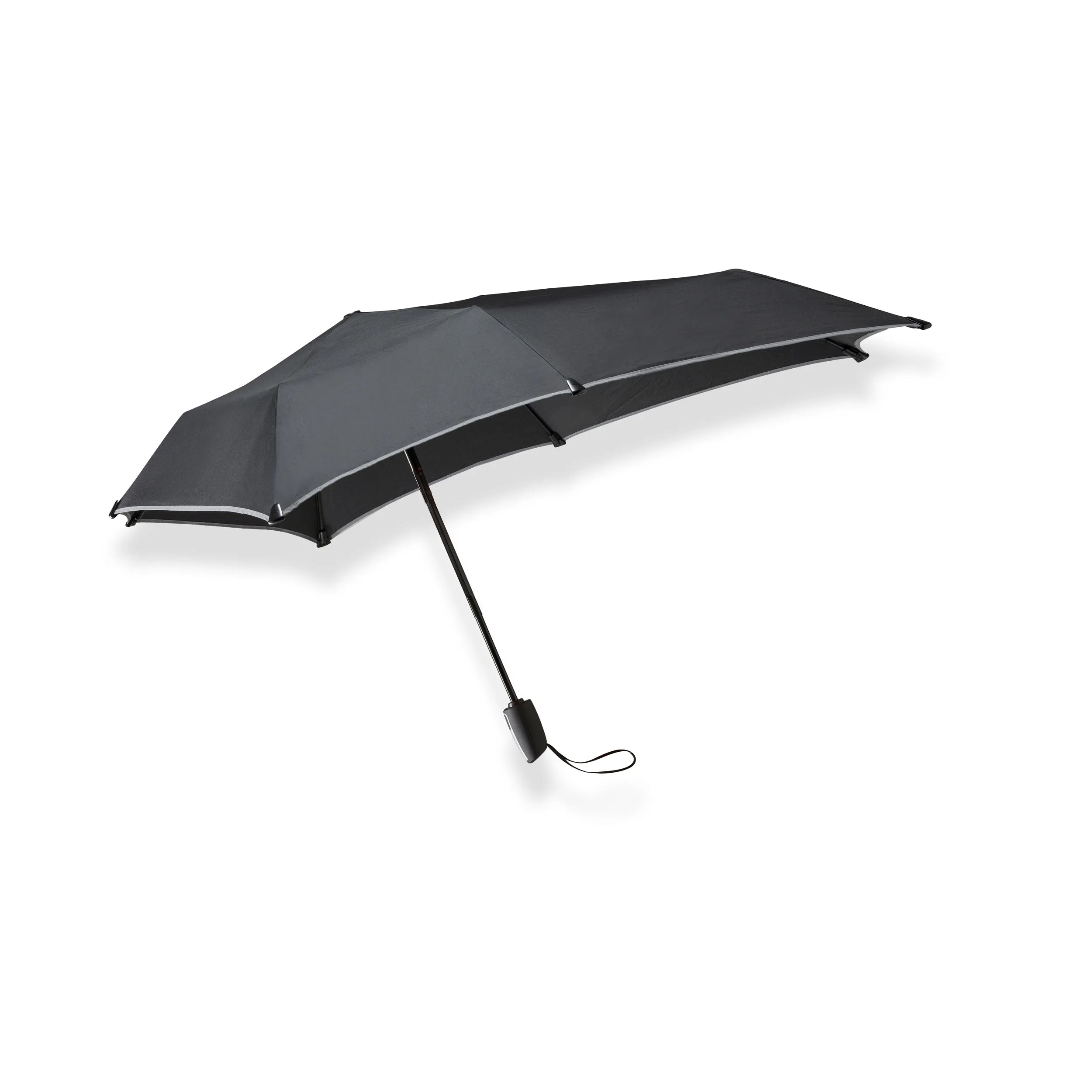 Senz Mini Automatic Foldable Storm Umbrella, Black Reflective