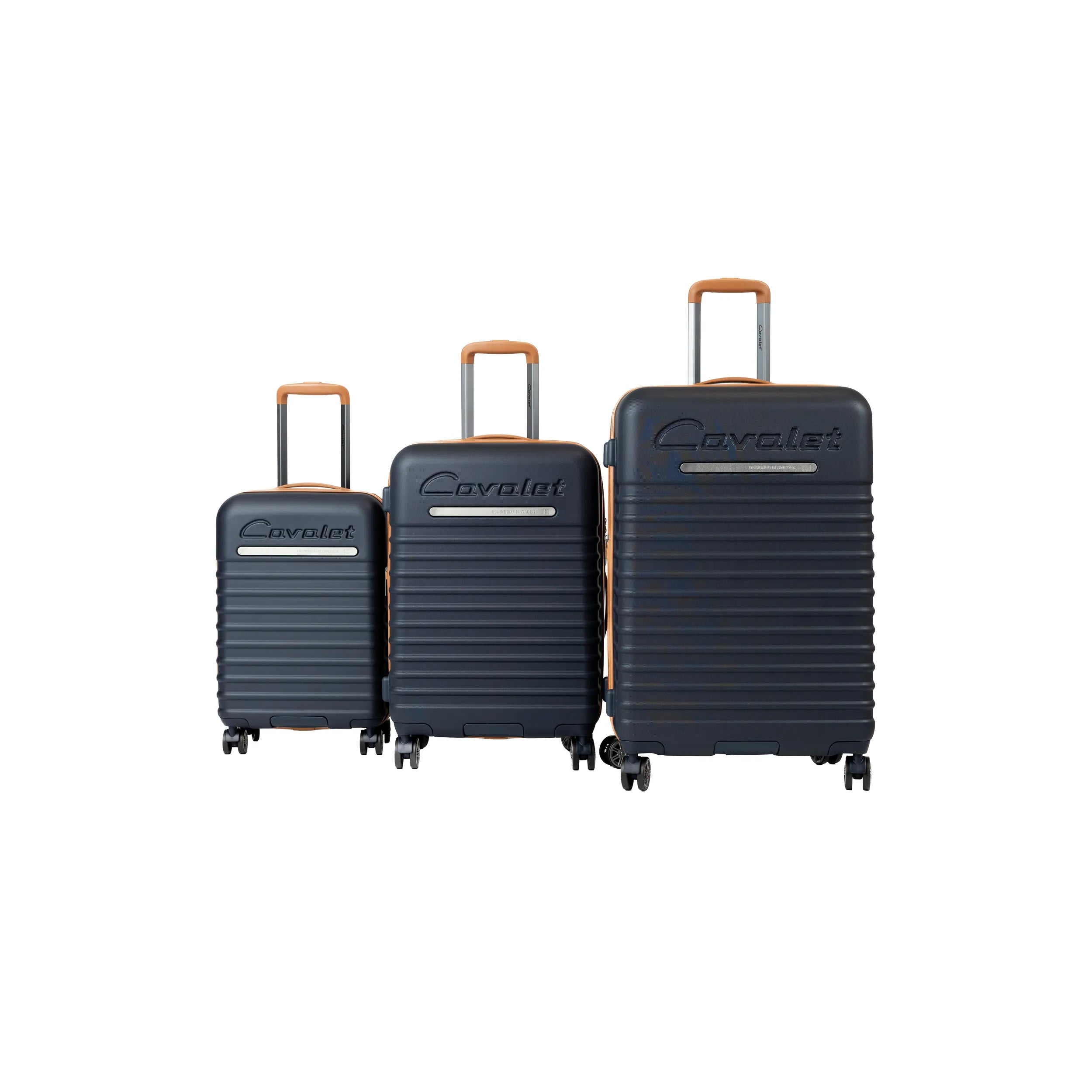Cavalet Pasadena Resväska 3 Set, Svart rosé