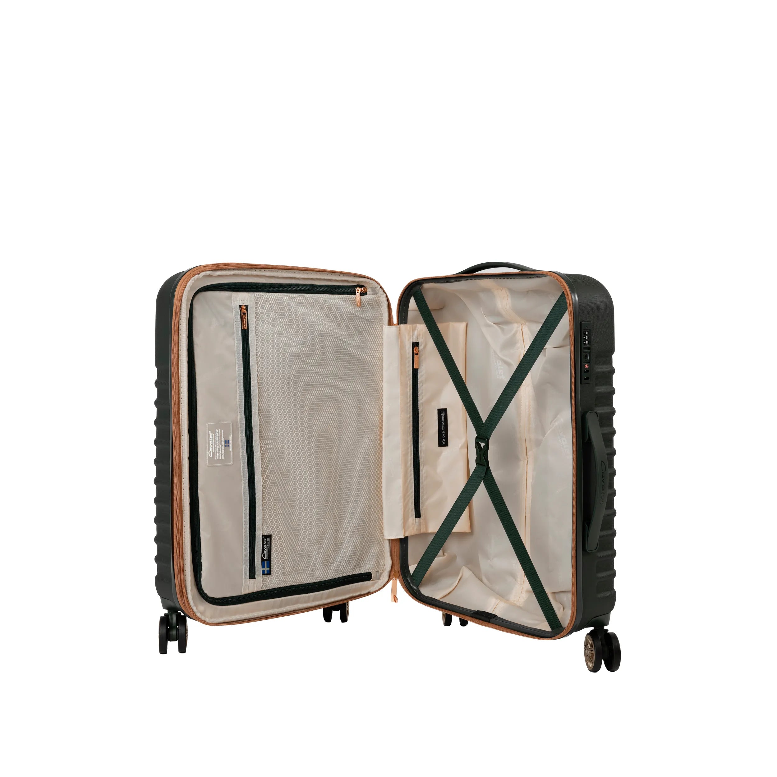 Cavalet Pasadena Resväska 3 Set, Forest green